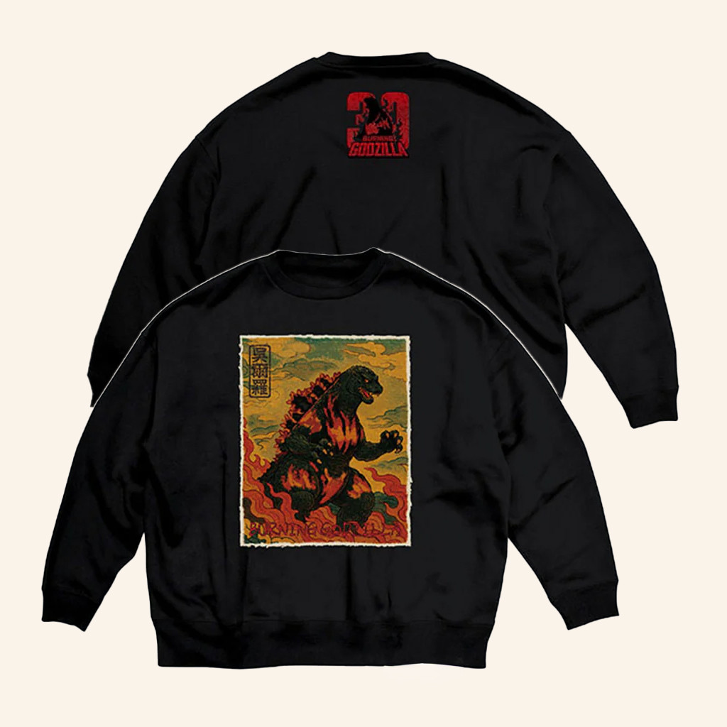 Godzilla Merch Godzilla Vs Destoroyah 30Th Anniversary Scene Illustration Sweatshirt Fan Gifts Godzilla Merch Godzilla Vs Destoroyah 30Th Anniversary Scene Illustration Sweatshirt Fan Gifts
