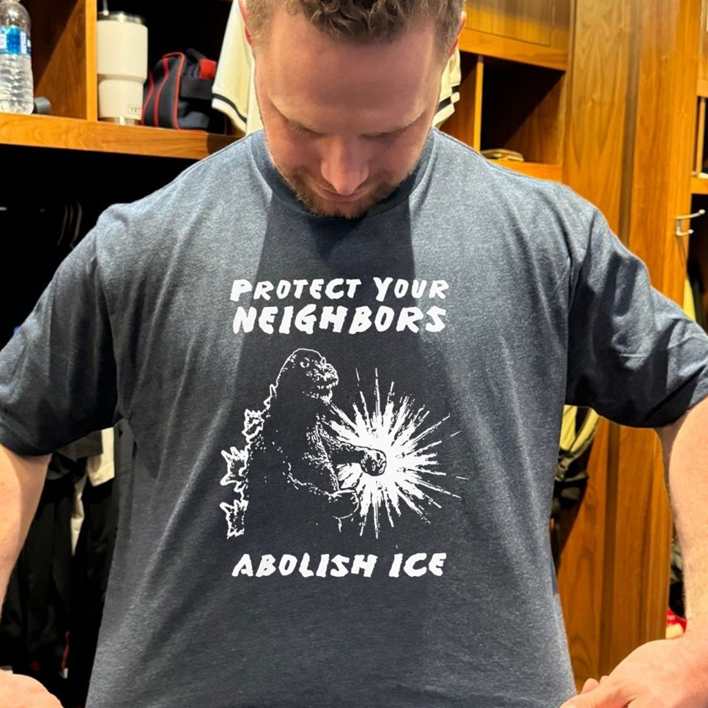 Godzilla Protect Your Neighbors Abolish ICE T-Shirt Birthday Ideas For Dad