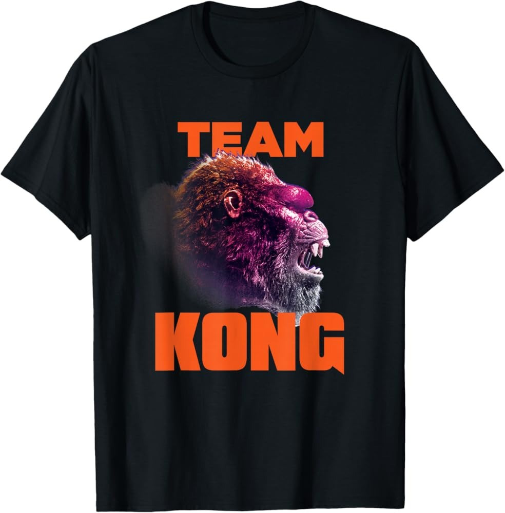 Godzilla Vs Kong Team Kong T-Shirt Viral Trending Movie Fan Gear Best Gift For Monster Movie Fans