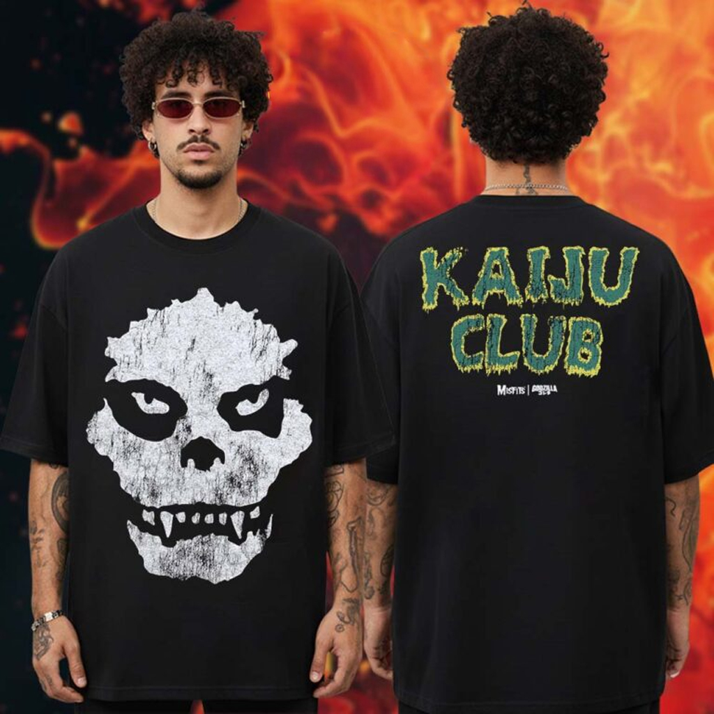 Godzilla X Misfits Merch Fiend T-Shirt Gift Ideas For Husband Godzilla X Misfits Merch Fiend T-Shirt Gift Ideas For Husband