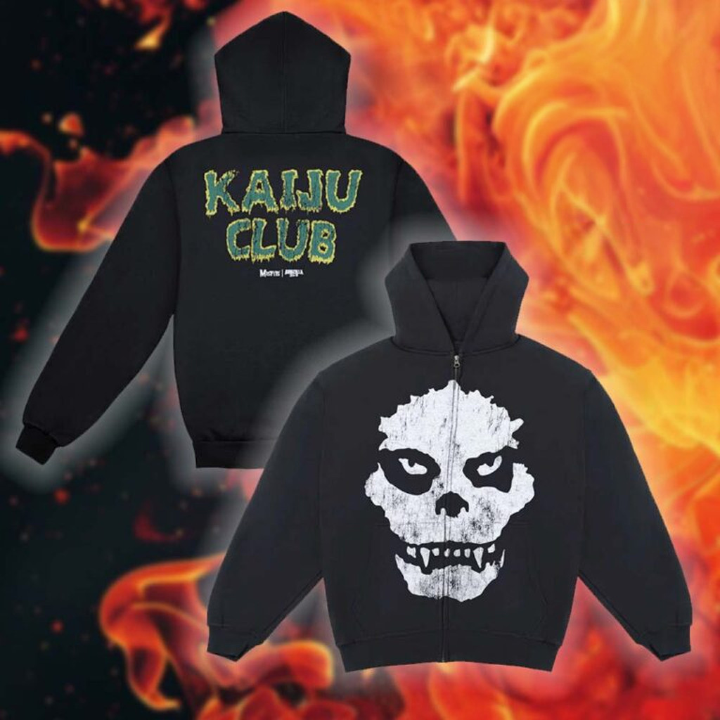 Godzilla X Misfits Merch Fiend Zip Hoodie Gift Ideas For Brother