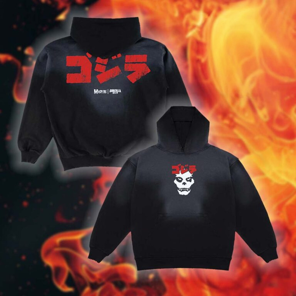 Godzilla X Misfits Merch Hoodie Birthday Ideas For Husband