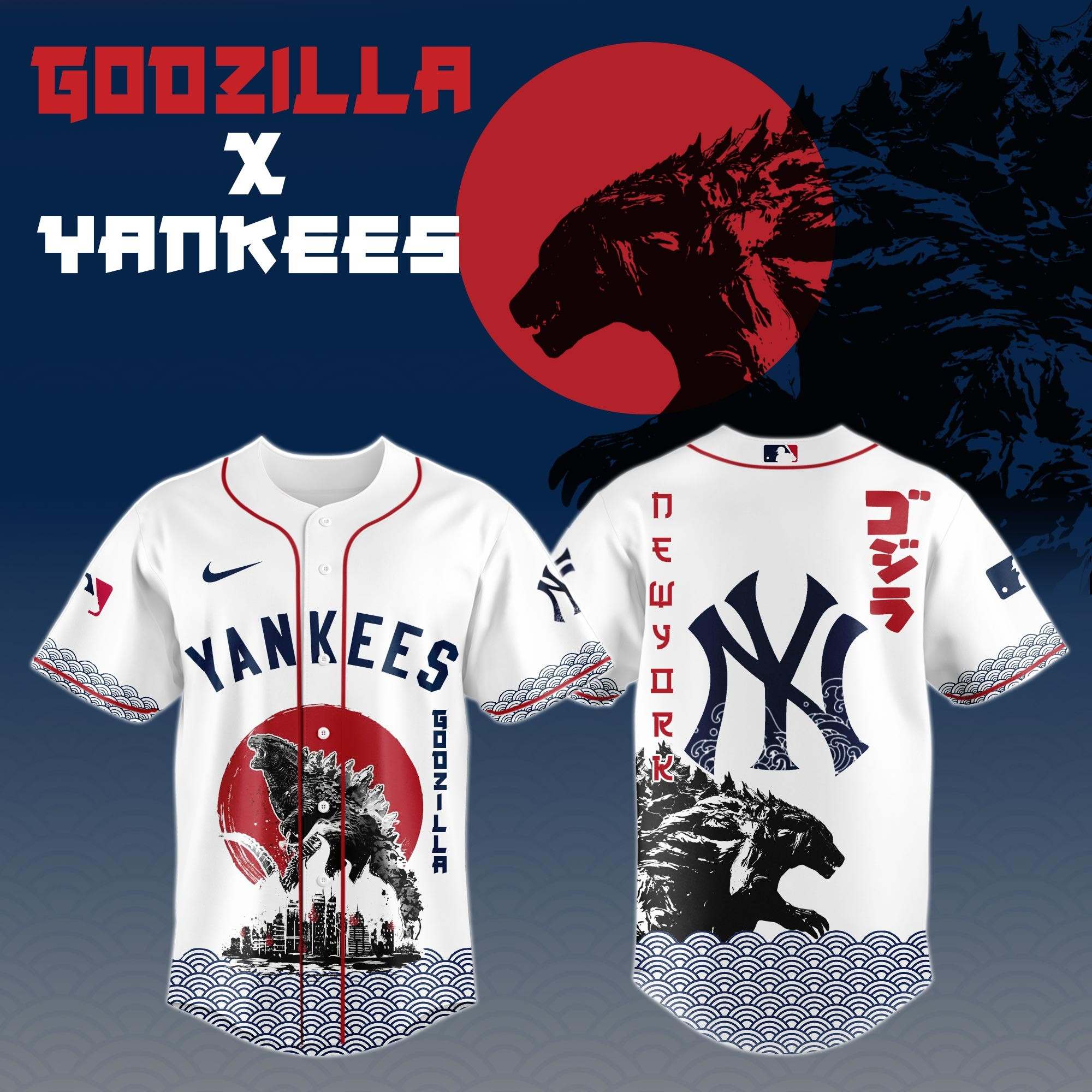 Godzilla x Yankees Epic Jersey Gifts For Boyfriend
