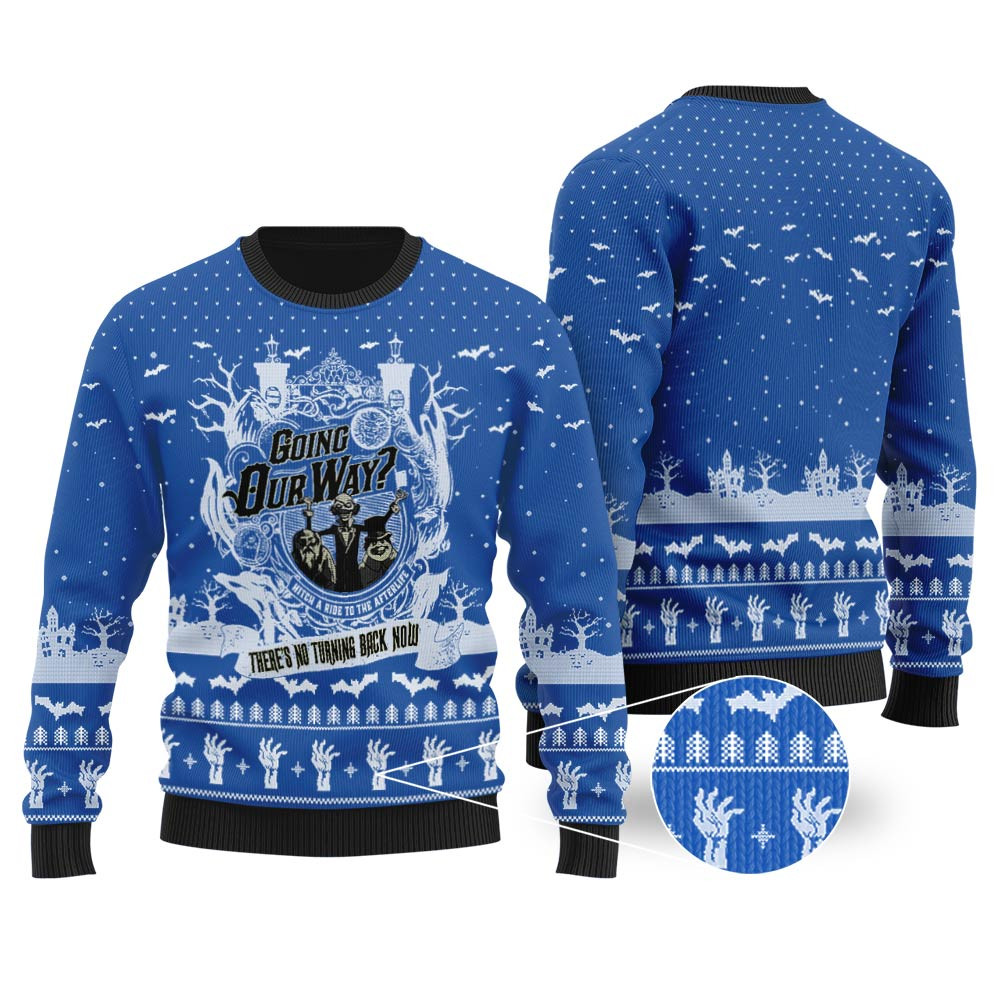 Going Our Way The Haunted Mansion Halloween Sweater Royal Warm Winter Merch Gift for Someone You Love