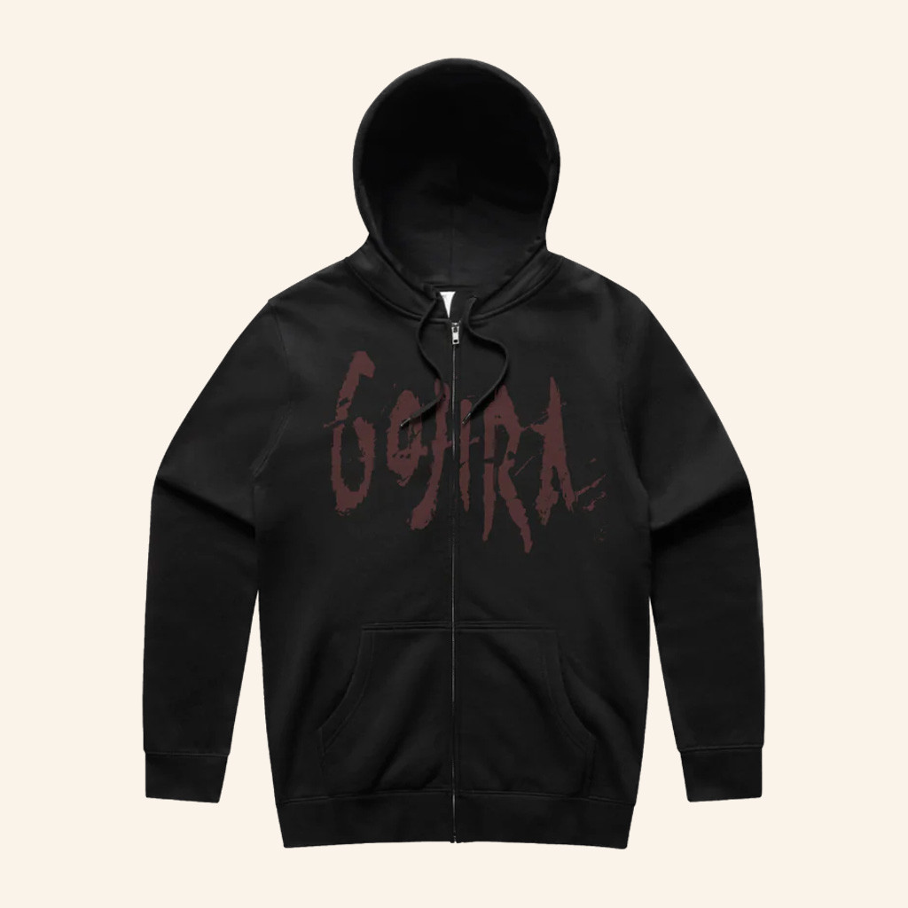 Gojira Merch 2025 Logo Zip Up Hoodie Gojira Hoodie Gifts For Band Fans