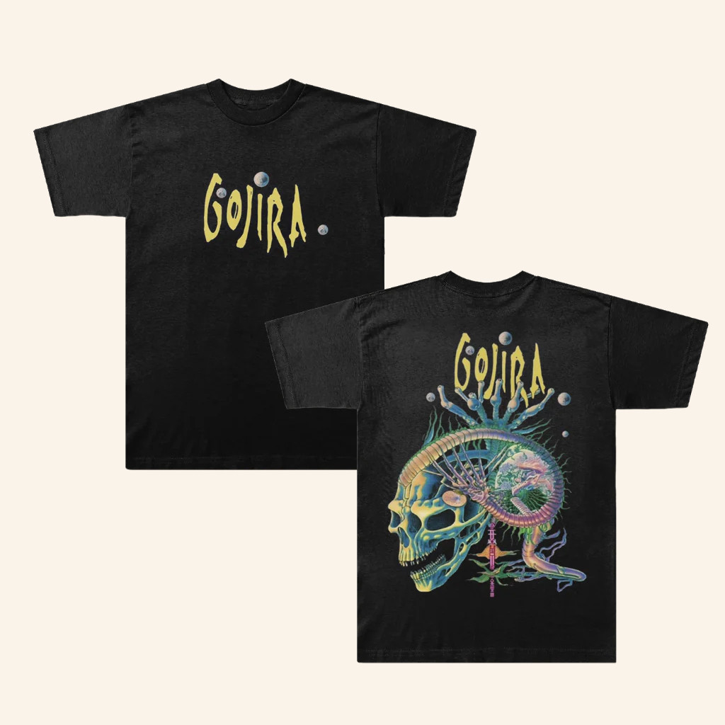 Gojira Merch Skull Anemone T-Shirt Cool Gifts For Music Lovers