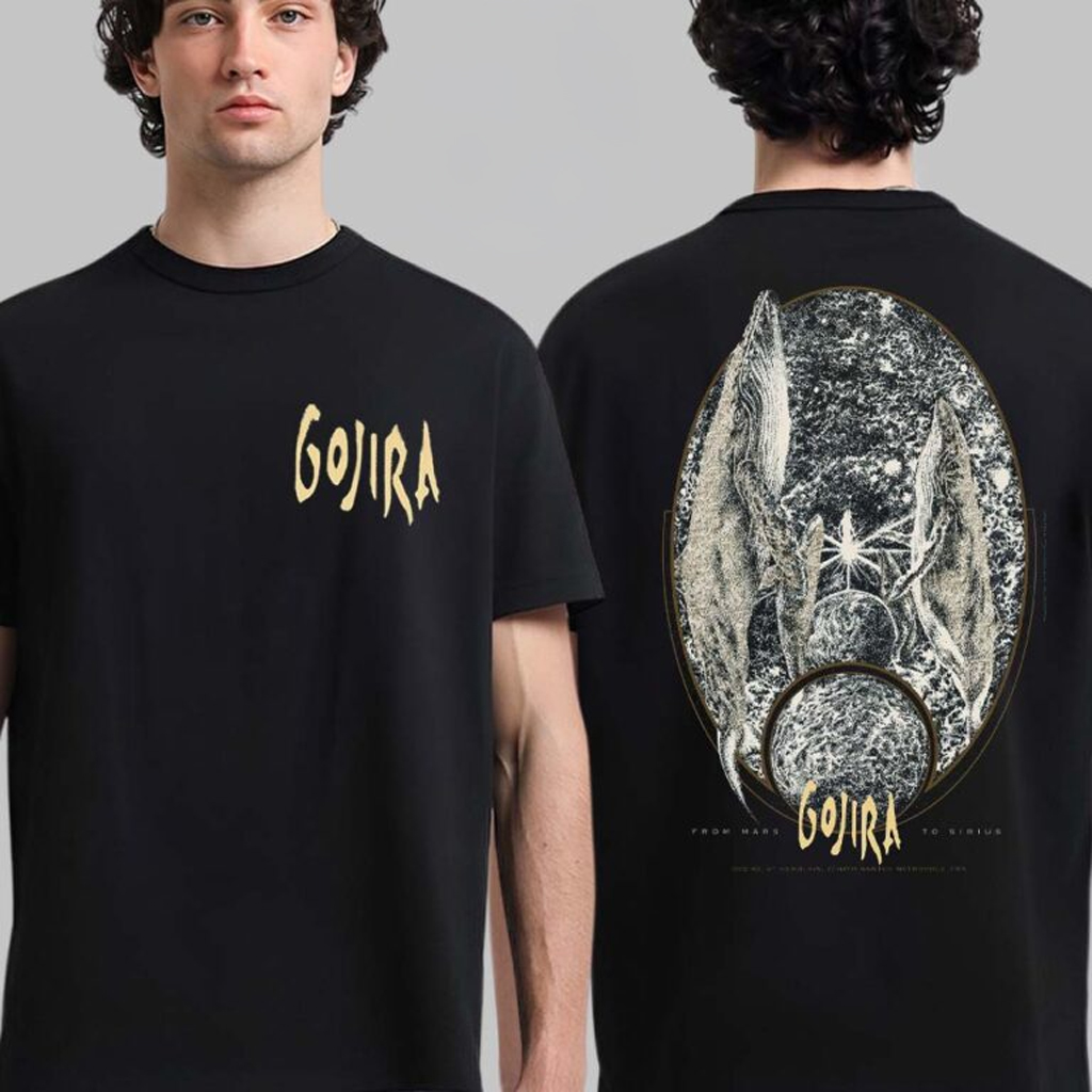 Gojira St Herblain France 2025 Event Poster At Zenith Nantes Metropole On December 2 2025 From Mars To Sirius T-Shirt