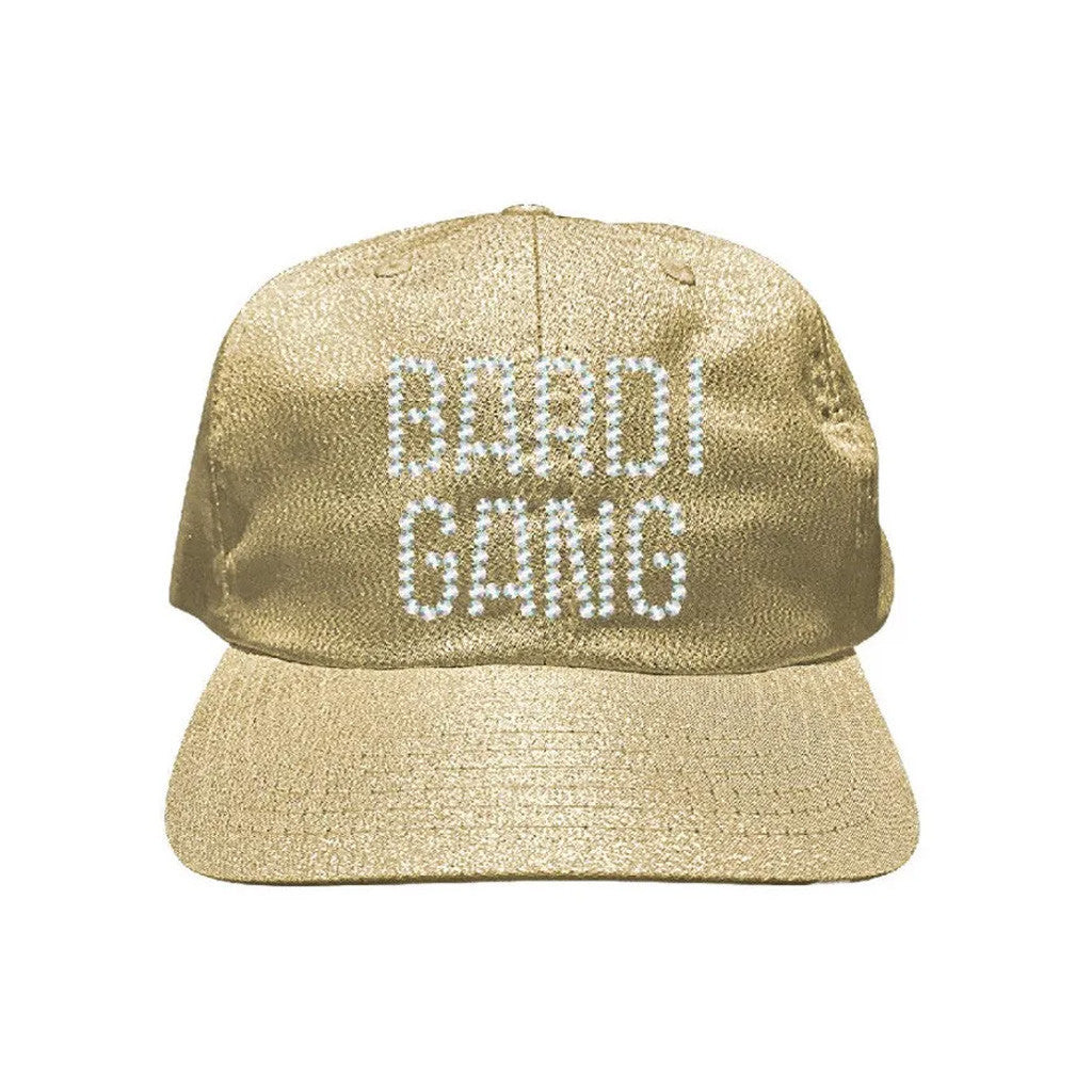 Gold Rhinestone Bardi Gang Hat