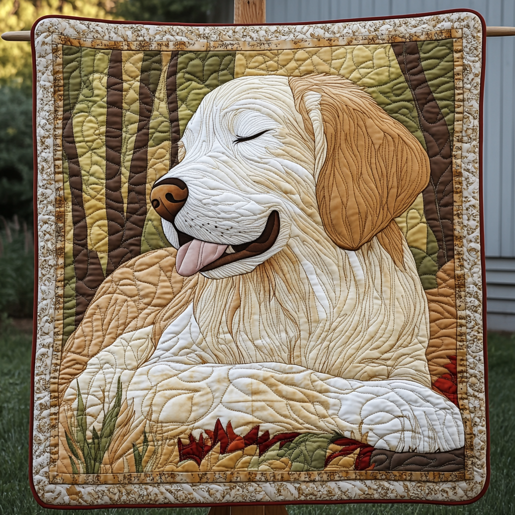 Golden Bliss Quilted Blanket Best Gifts For Dog Owners