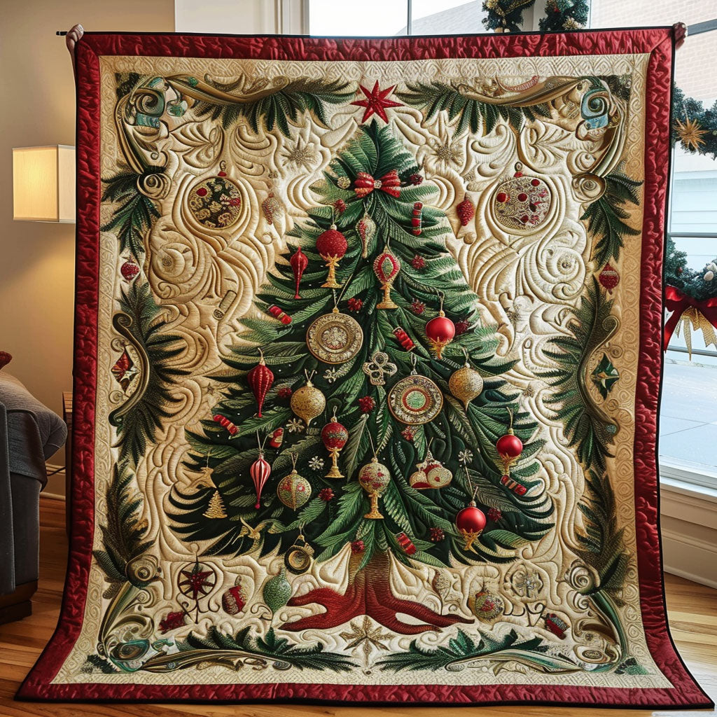 Golden Branch Quilt Premium Quilt Blanket Gift for Family Gatherings