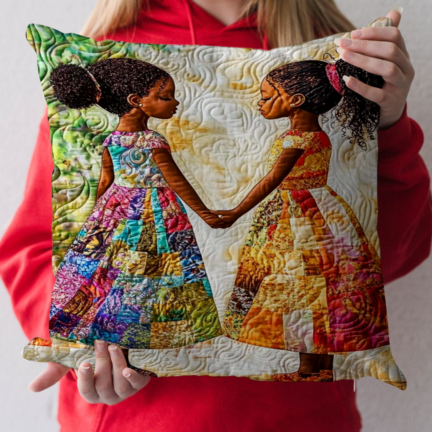 Golden Connection Quilted Pillow Case Best Throw Pillow Covers African American Gifts For Her