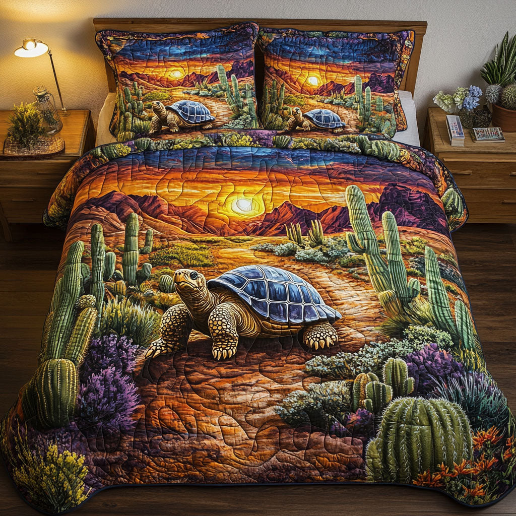 Golden Crawler Quilted Bedding Set Bedroom Decorations Best Cactus Gifts Plant