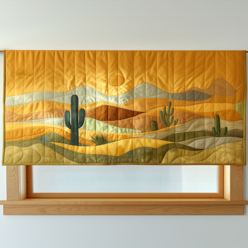 Golden Dunes Quilted Valance Entryway Decor Cactus Inspired Gifts