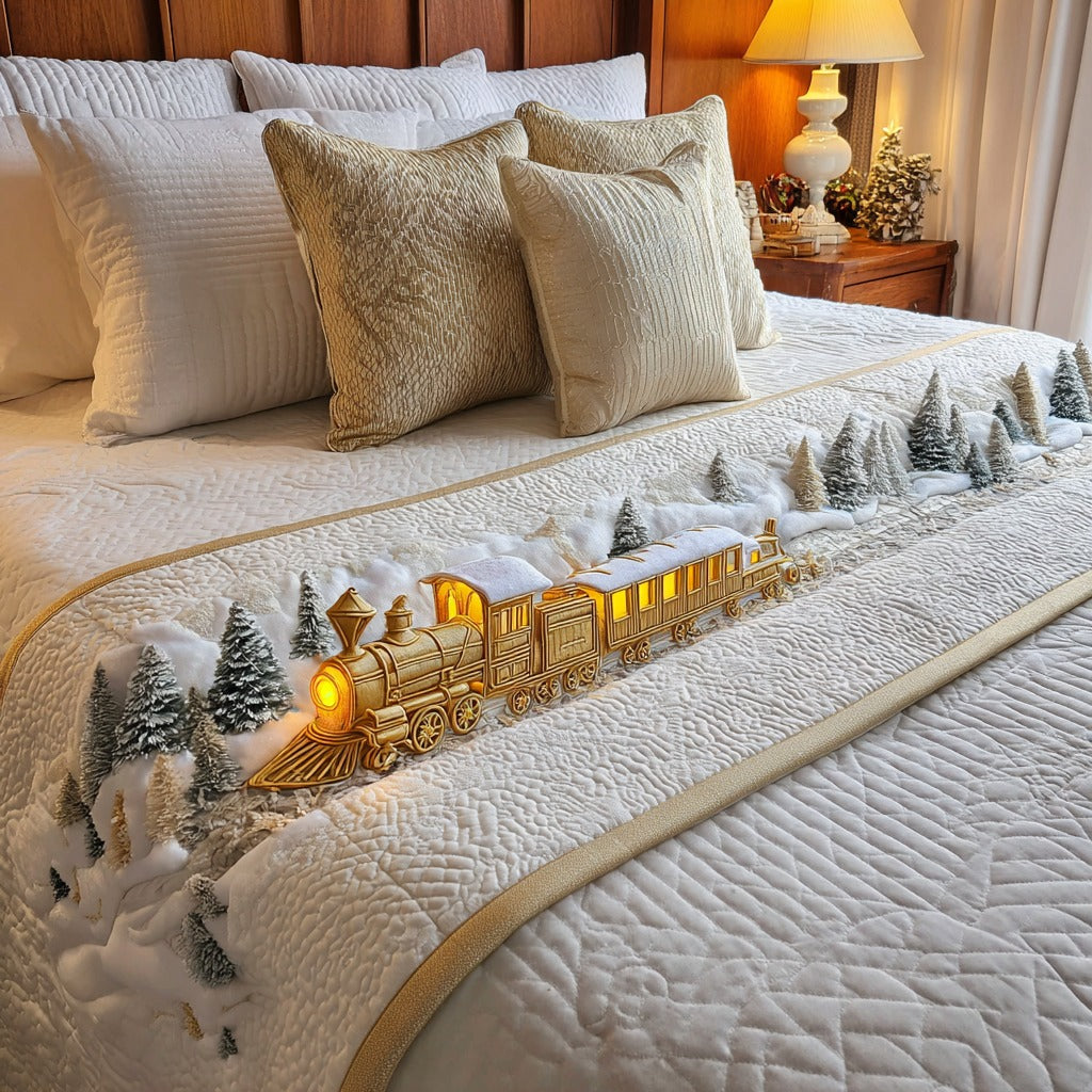 Golden Express Quilted Bed Runner Christmas Bedroom Ideas Best Christmas Gifts