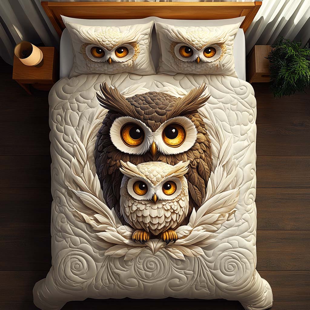 Golden Eyes Quilted Bedding Set Soft Bedding Set That Makes a Great Christmas Gift