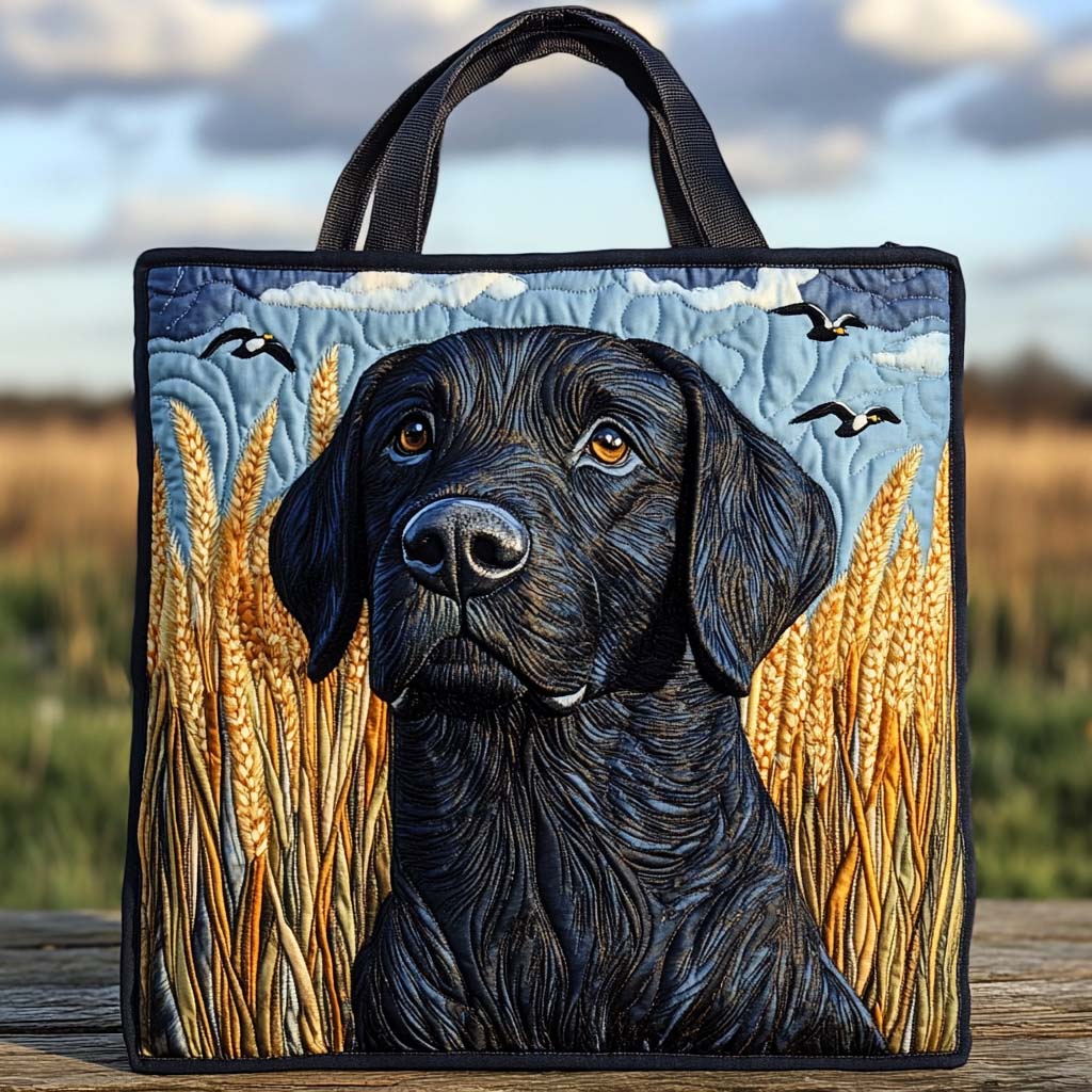 Golden Field Lab Quilted Tote Bag Gifts For Someone Who Loves Their Dog