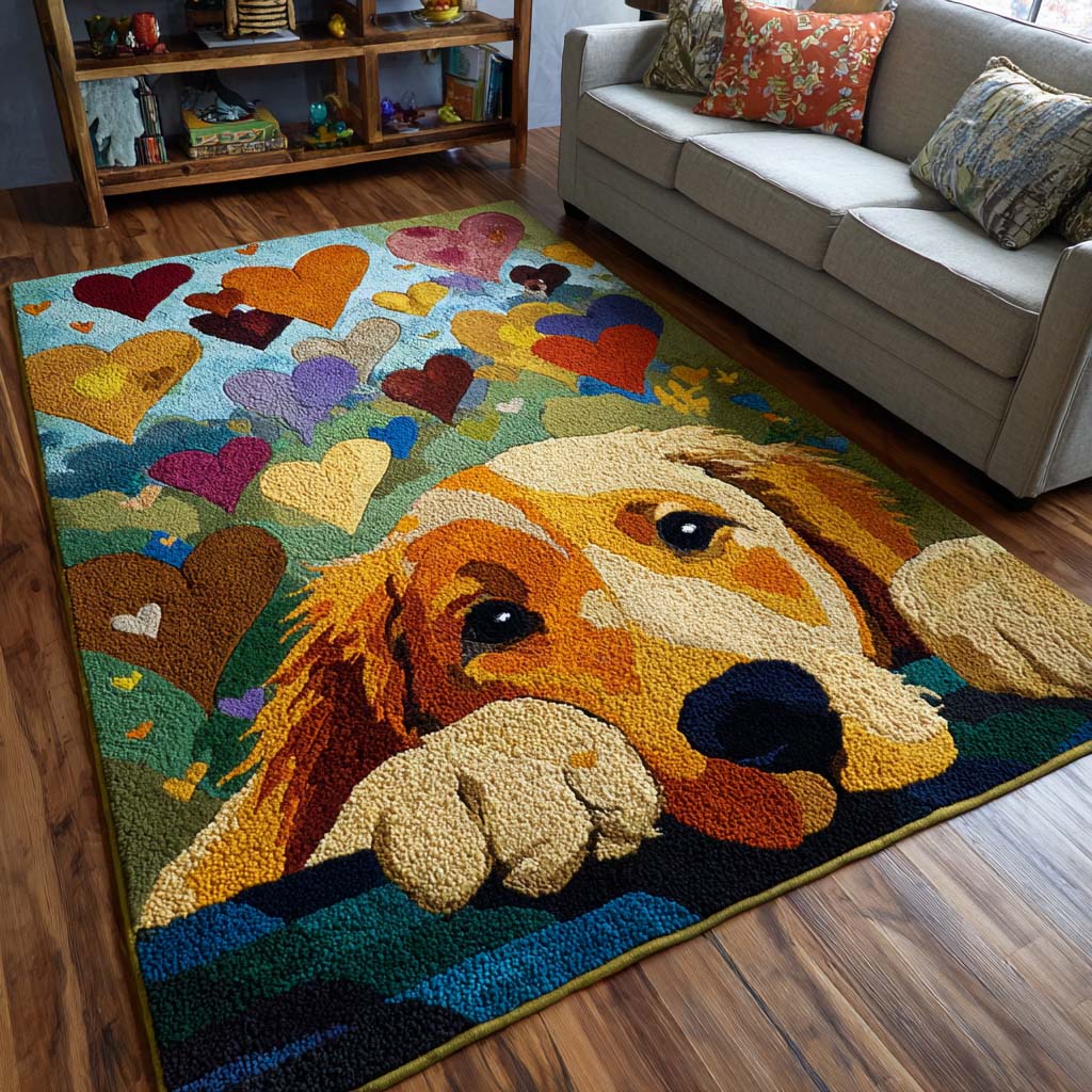 Golden Friends Area Rug  Dining Room Rug Christmas Presents For Grandma