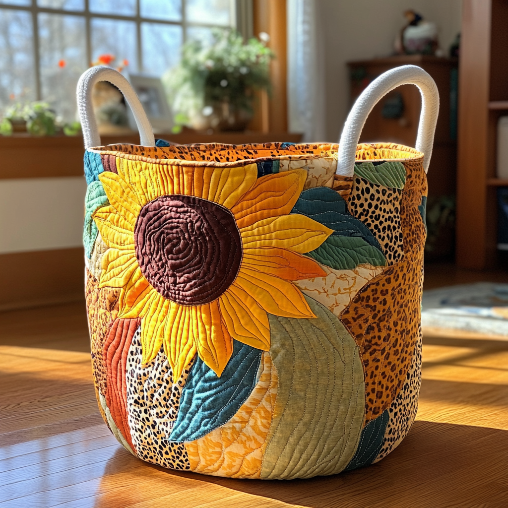 Golden Garden Quilted Laundry Basket Great Idea For New Home