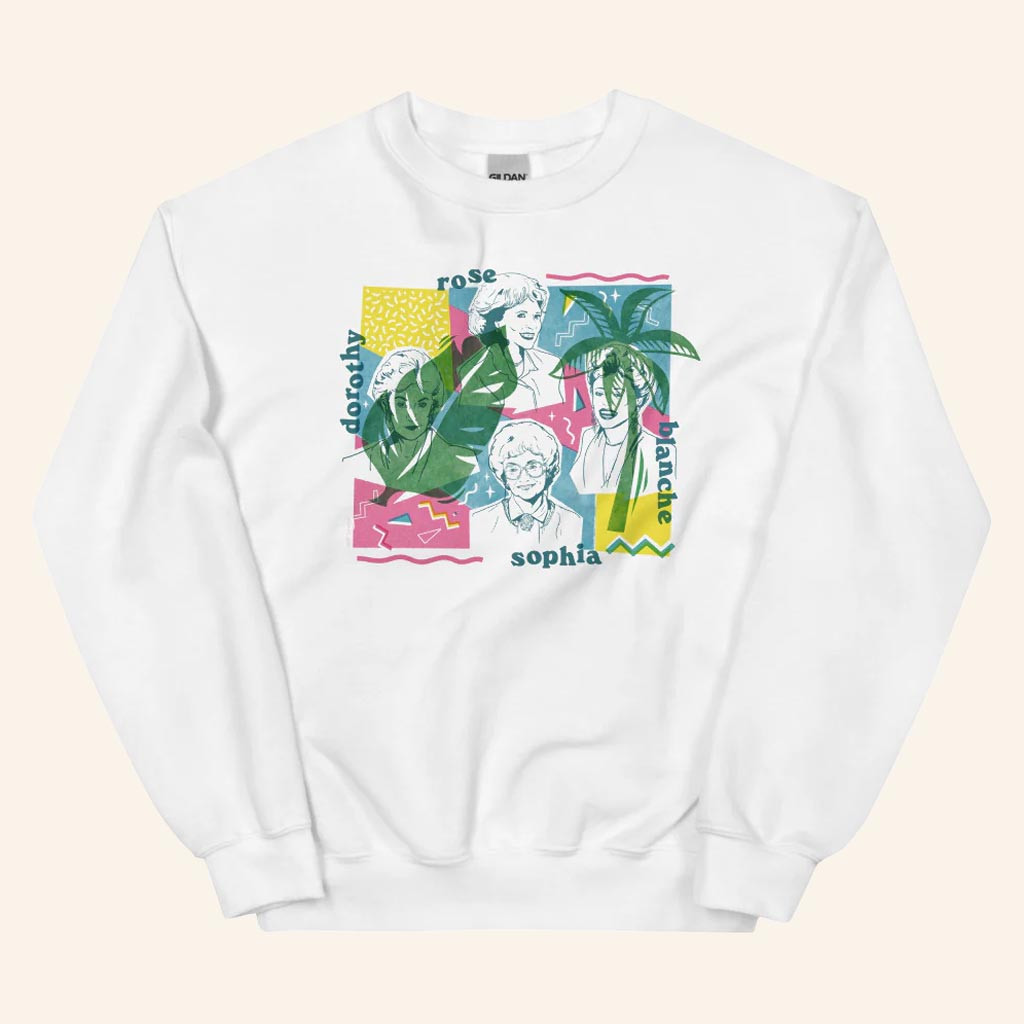 Golden Girls Merch The Golden Girls 90s Miami Sweatshirt Gifts For Sisters