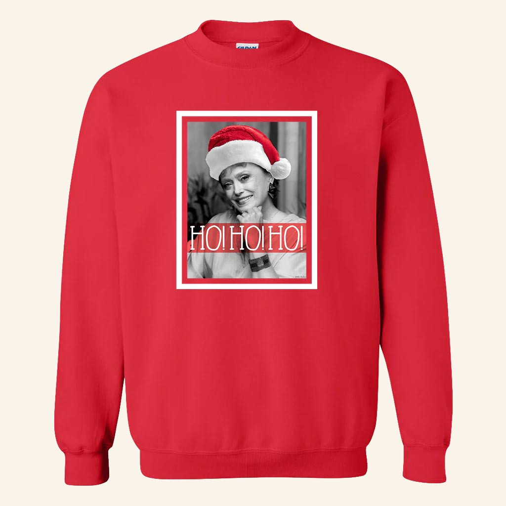 Golden Girls Merch The Golden Girls Blanche Ho Ho Ho Sweatshirt Christmas Gifts For Her