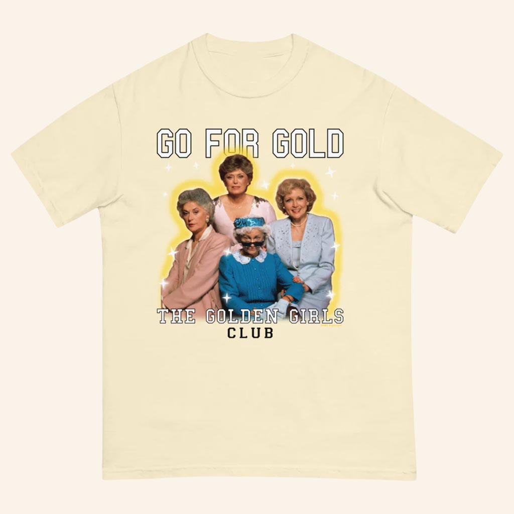 Golden Girls Merch The Golden Girls Club Go For Gold T-Shirt Gifts For Fans