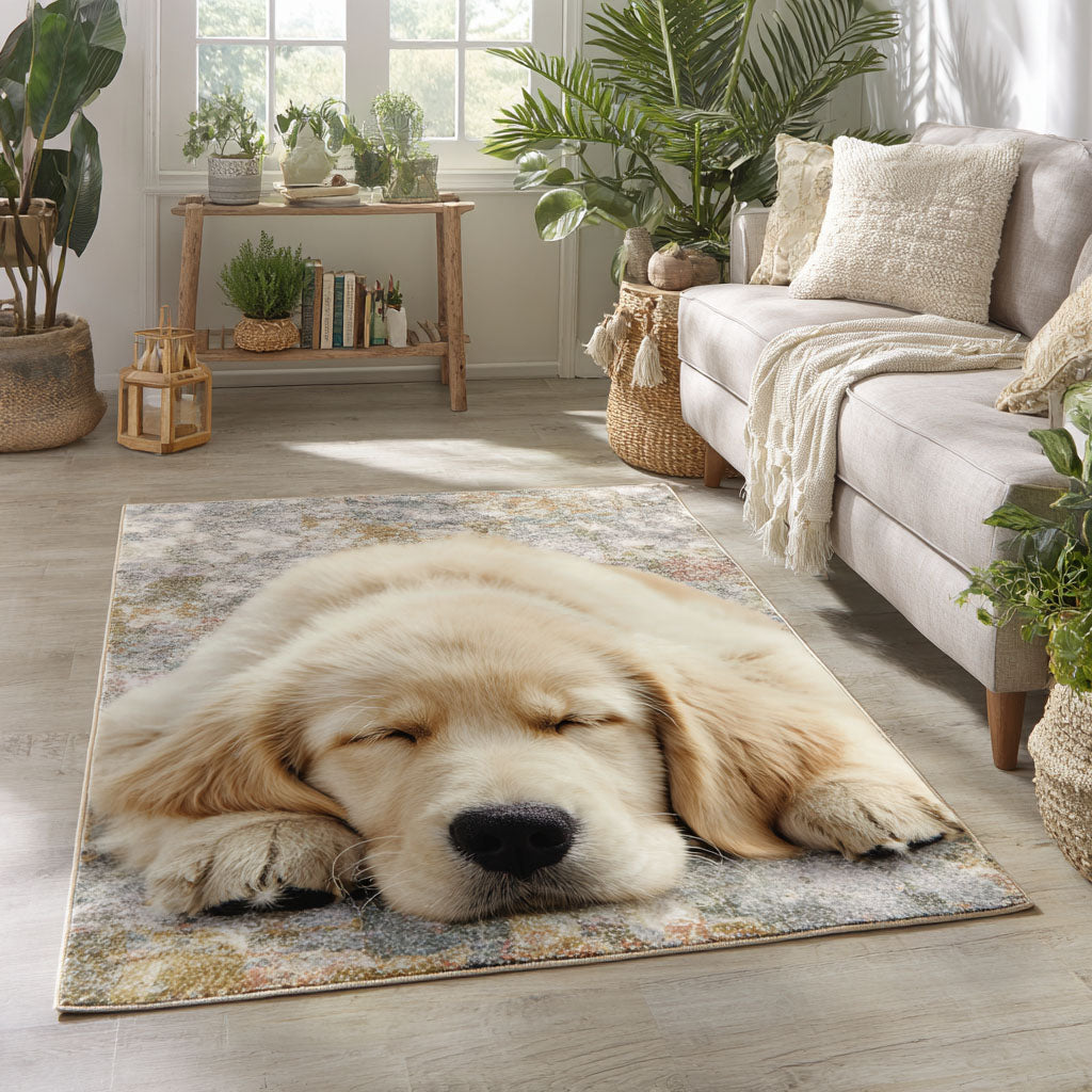 Golden Glow Nap Area Rug Christmas Home Dec Xmas Presents For Dog Lovers