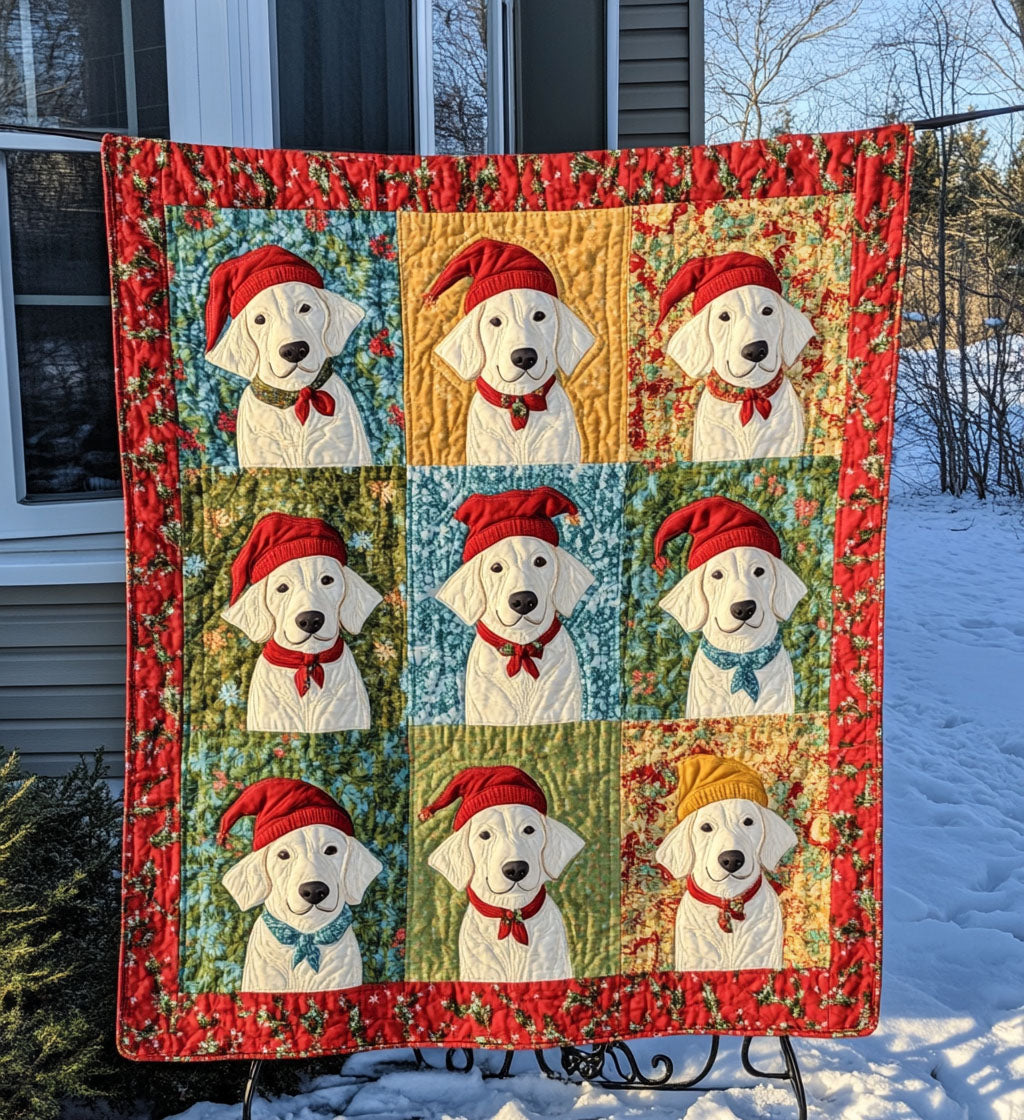 Golden Glow Quilted Blanket Good Gifts For New Dog Owners