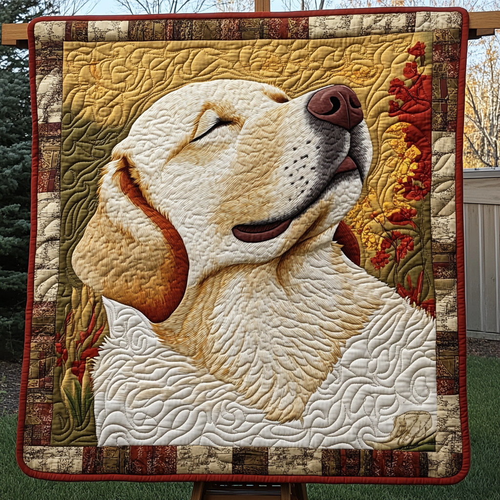 Golden Grace Quilted Blanket Best Gifts For Dog Owners