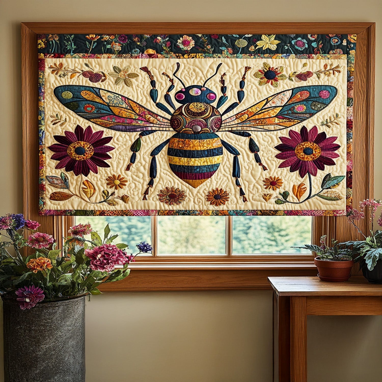 Golden Honeycomb Quilted Valance Entrance Way Ideas Gifts For Sunflower Lovers