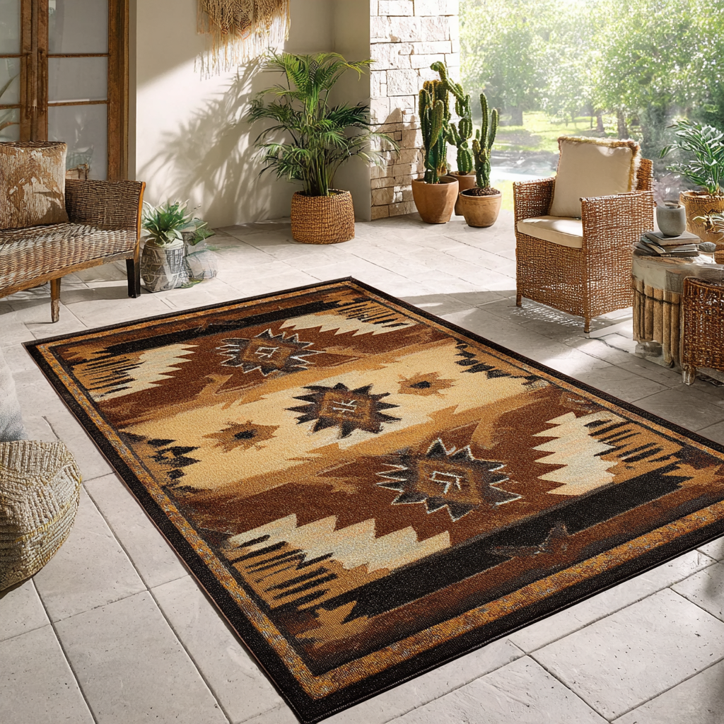 Golden Horizon Area Rug Home Decor Items Native American Wedding Gifts