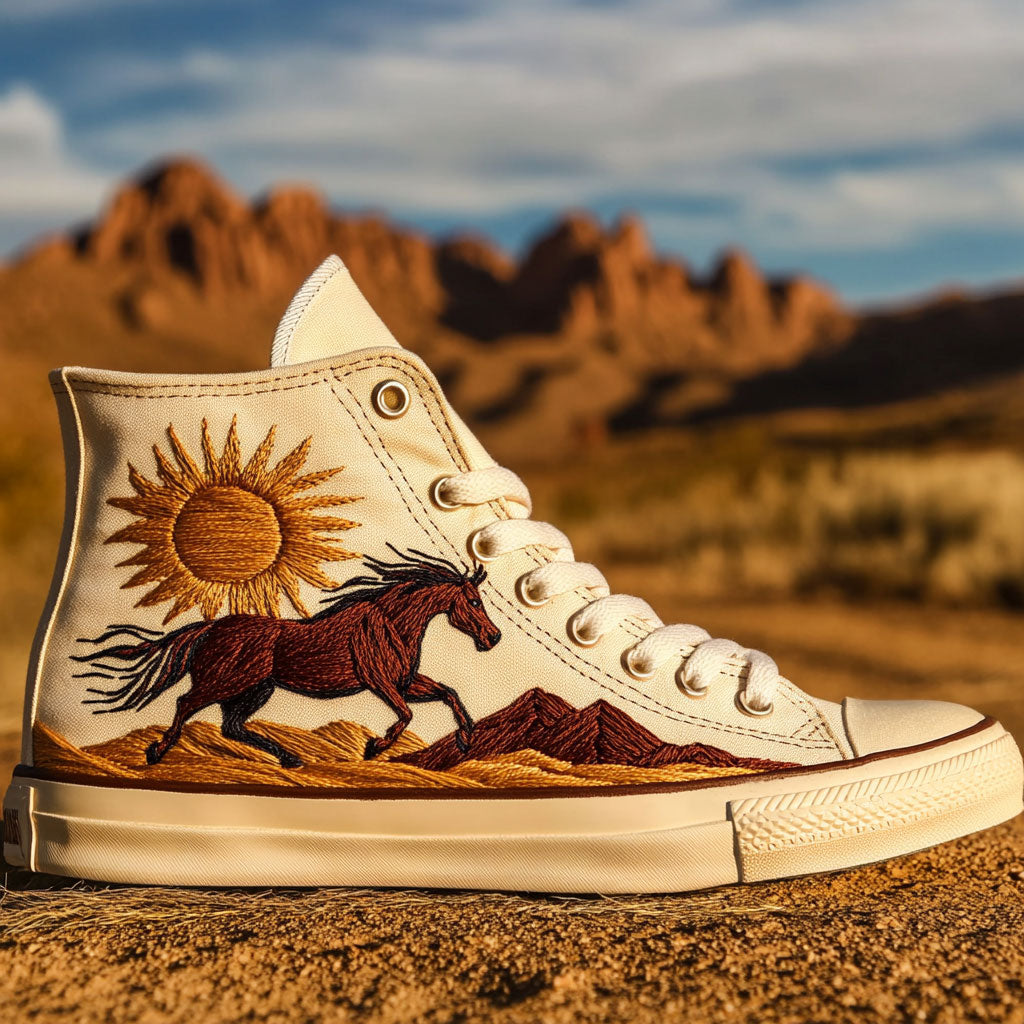 Golden Mane Canvas High Tops Merch Gift