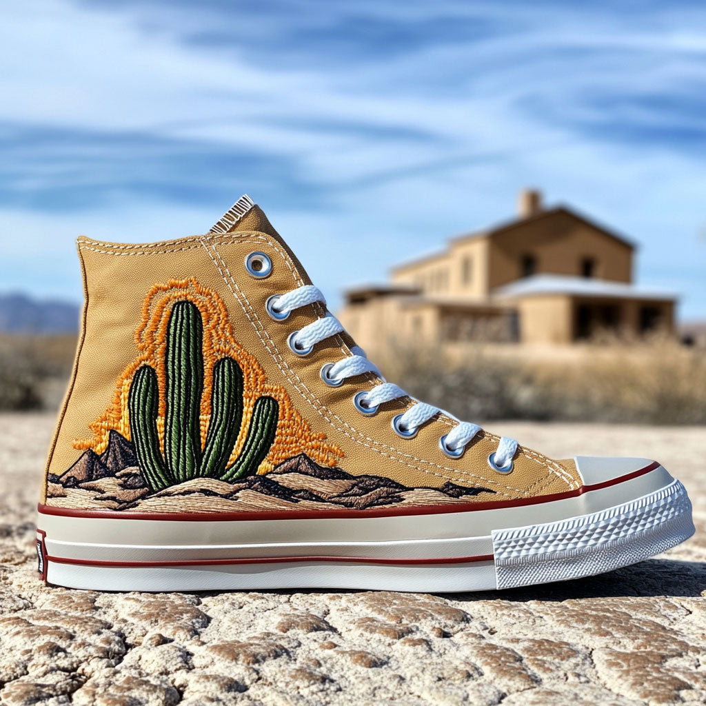 Golden Mesa Canvas High Tops Breathable Merch Shoes