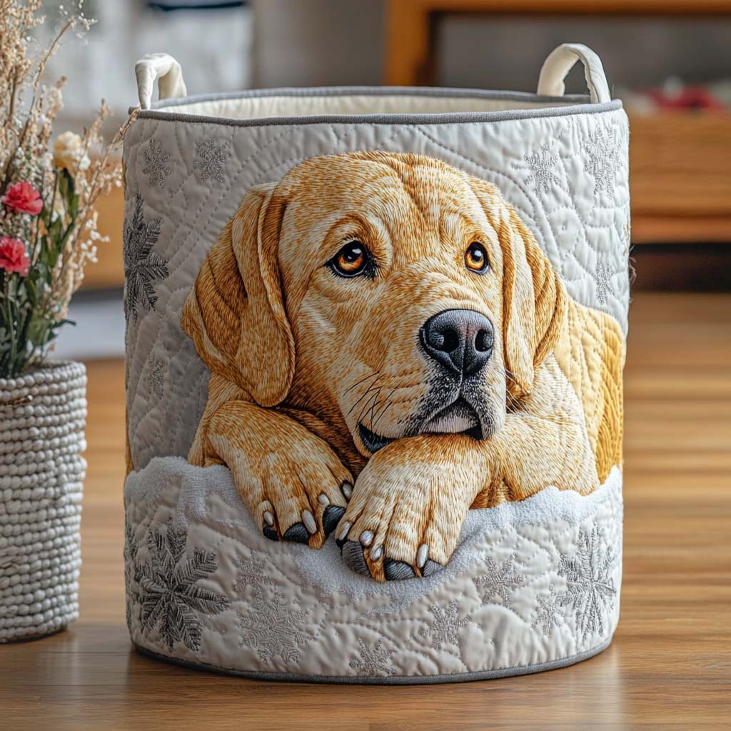 Golden Nap Quilted Laundry Basket Beautiful Quilted Laundry Organizer Gift for Couples