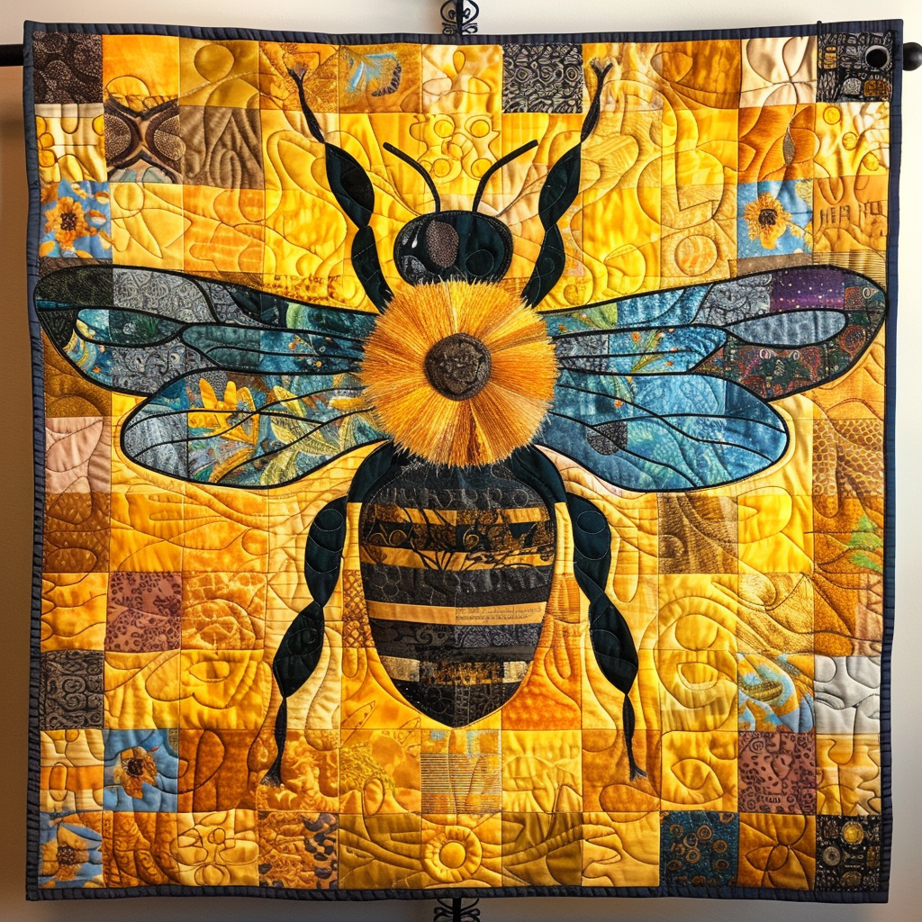 Golden Nectar Quilted Blanket Cute Fuzzy Blankets