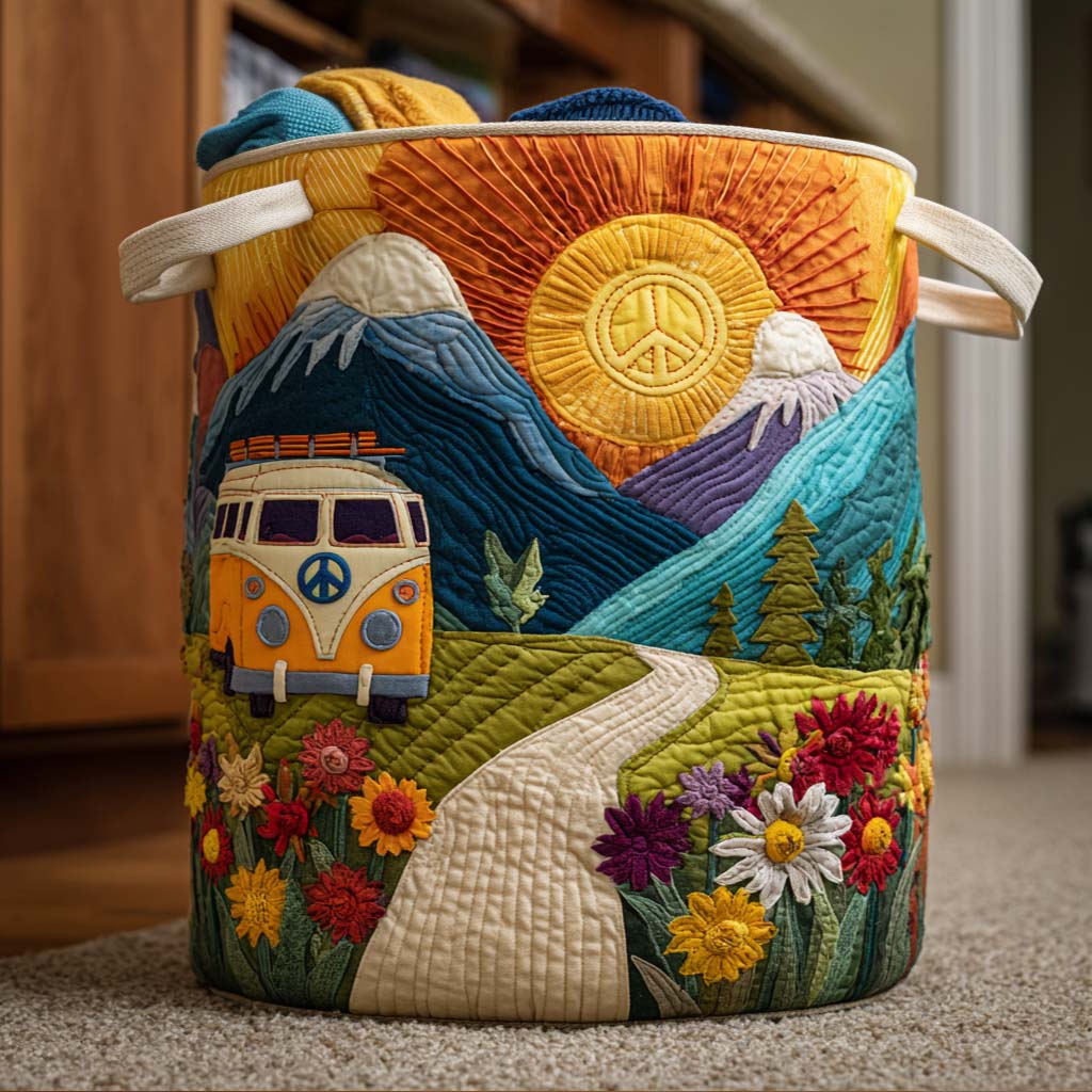Golden Path Quilted Laundry Basket Anniversary Merch Gift
