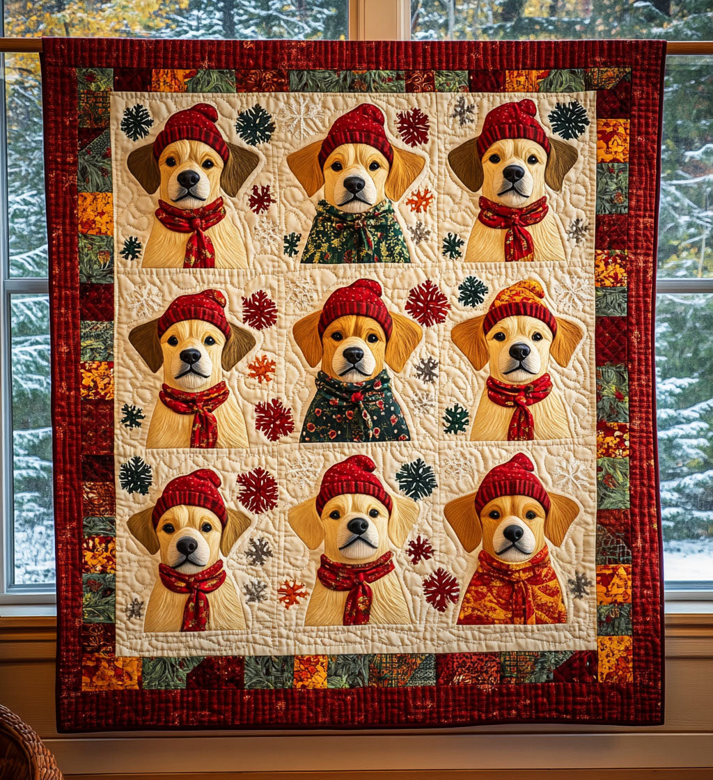 Golden Paws Cozy Quilted Blanket Gifts For Pet Owners