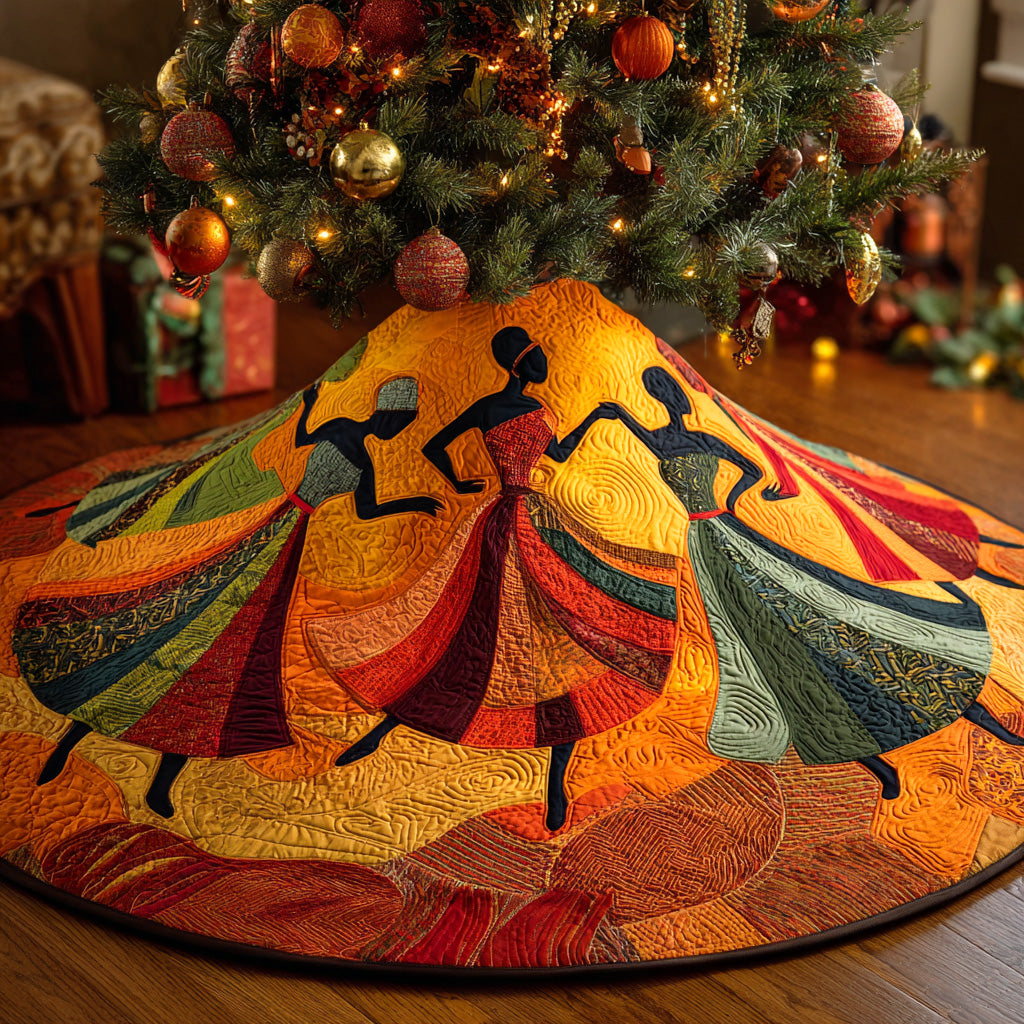 Golden Queen Christmas Quilted Tree Skirt Best Indoor Xmas Decorations Awesome Christmas Gifts 2025
