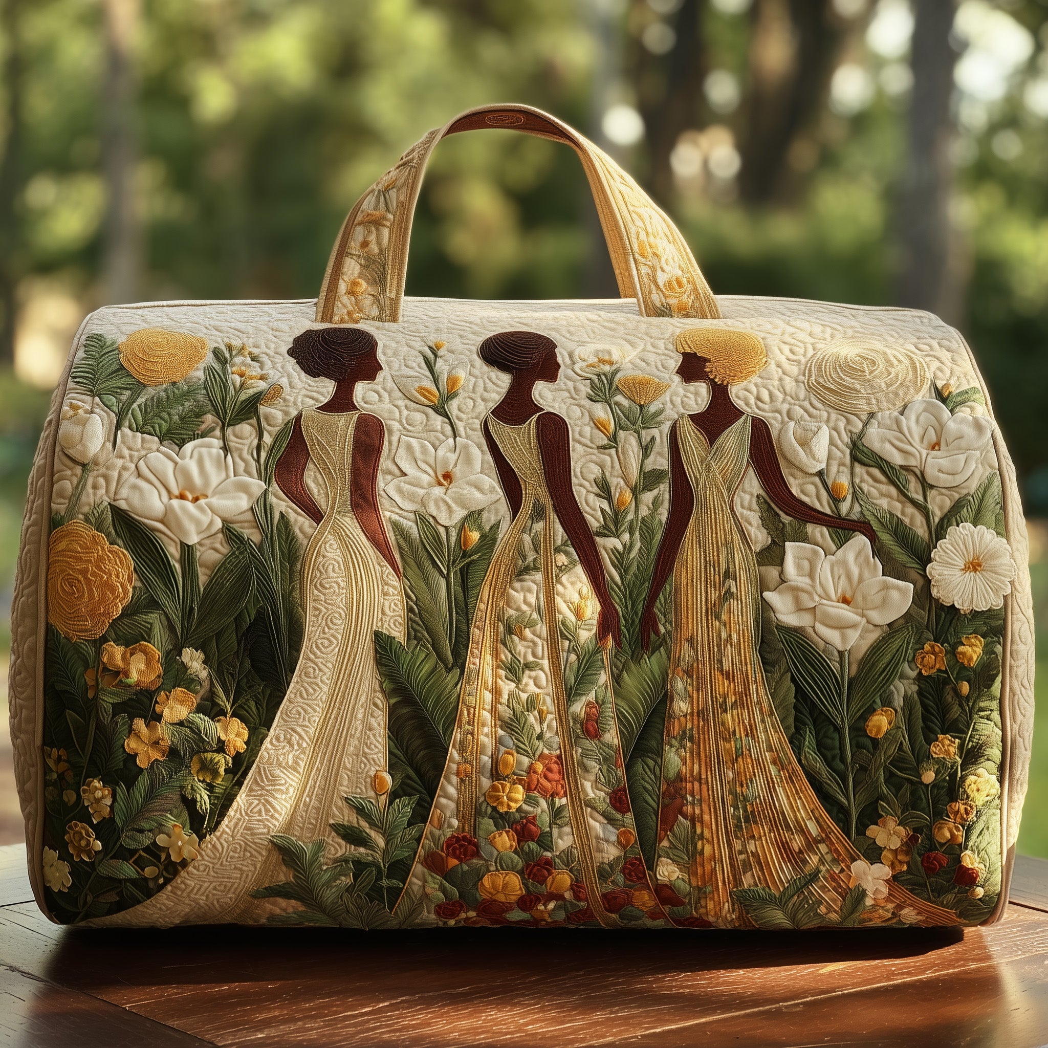 Golden Queens Quilt Duffle Bag Gift For Family