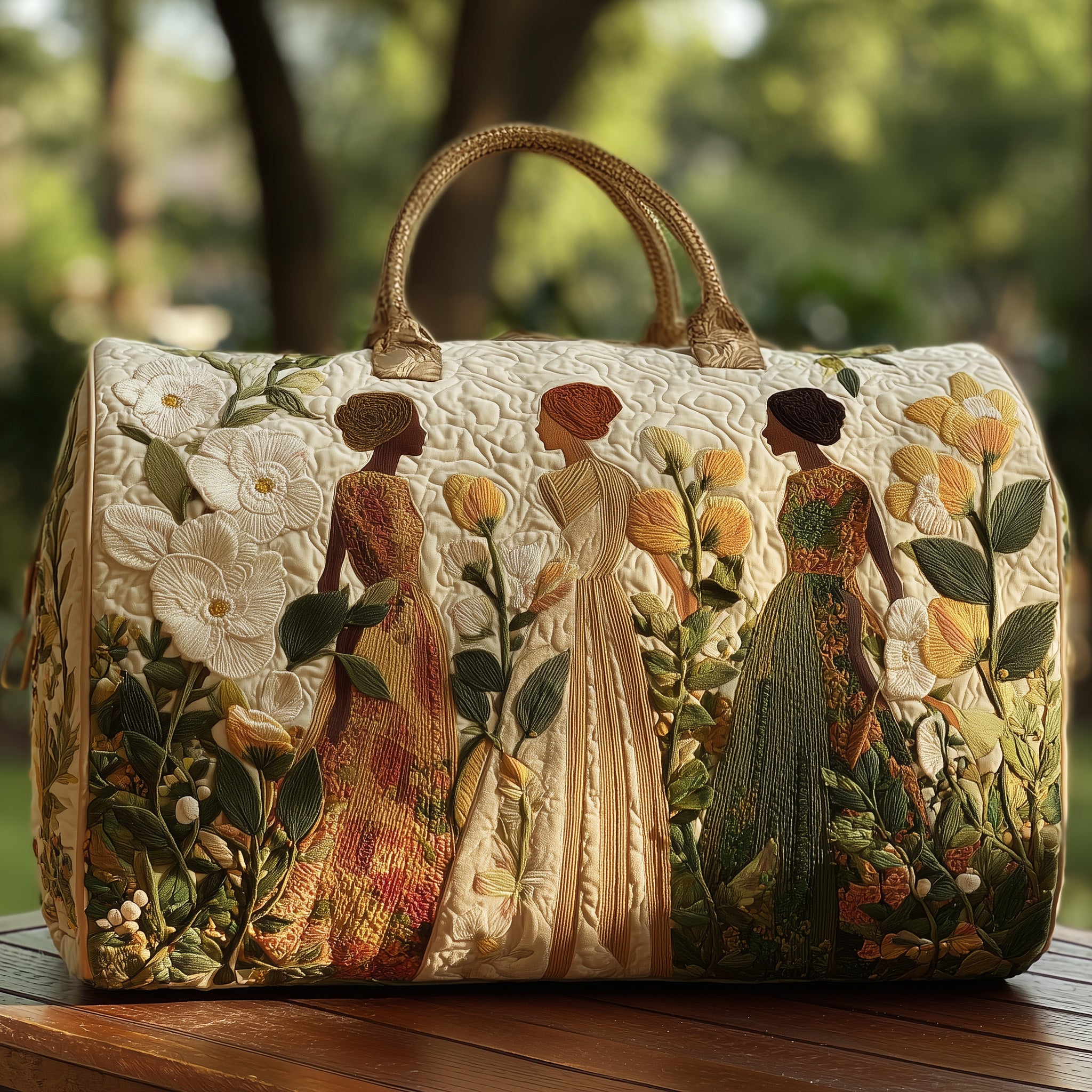 Golden Queens Quilt Duffle Bag Gift For Friends