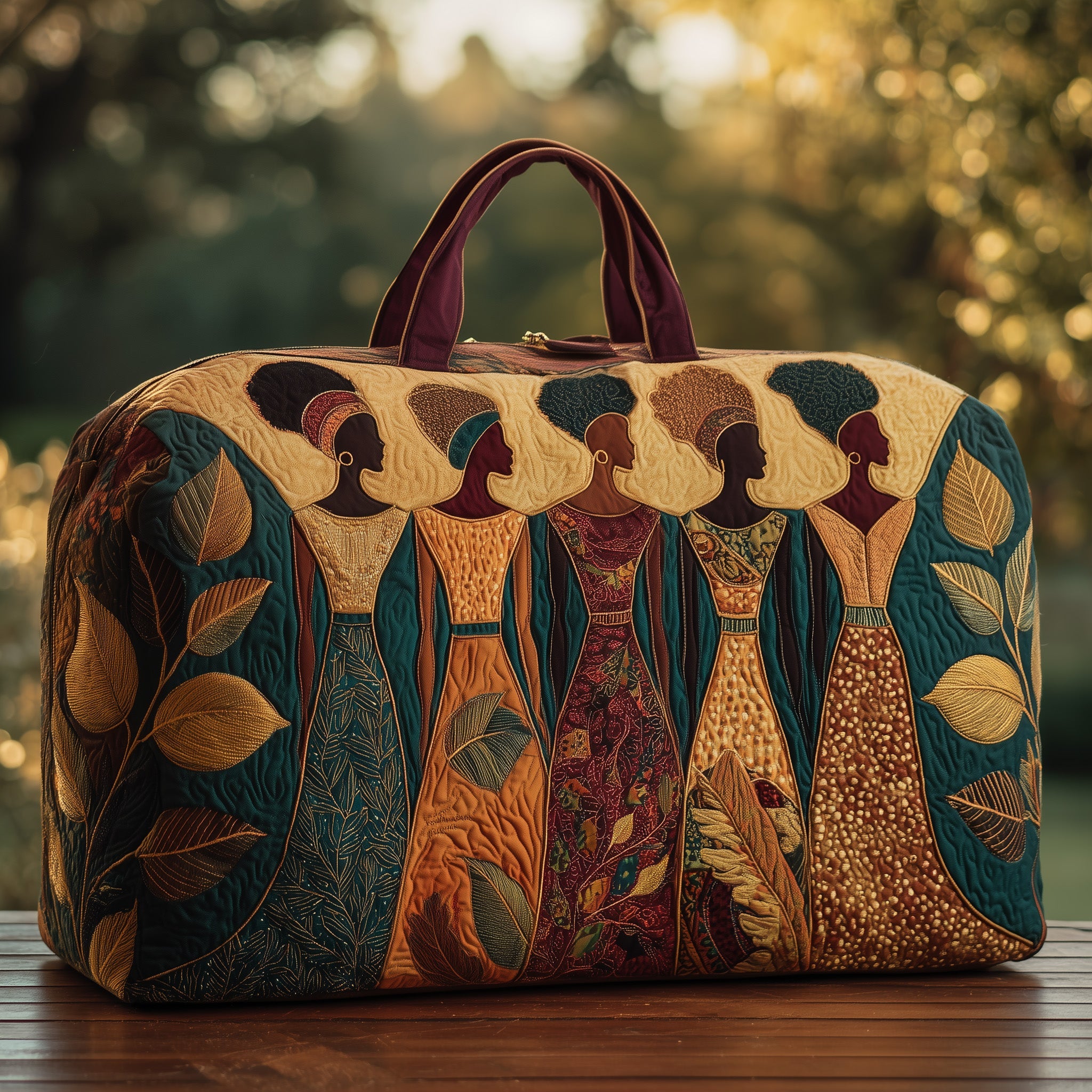 Golden Queens Quilt Duffle Bag Gift For Her
