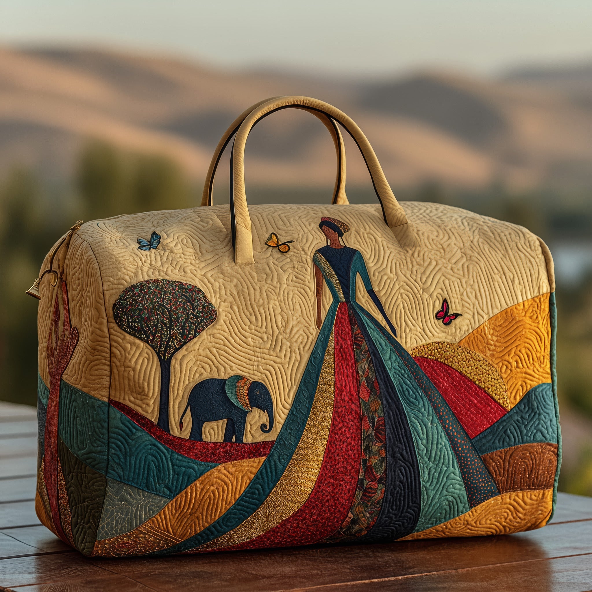 Golden Queens Quilt Duffle Bag Gift For Kids