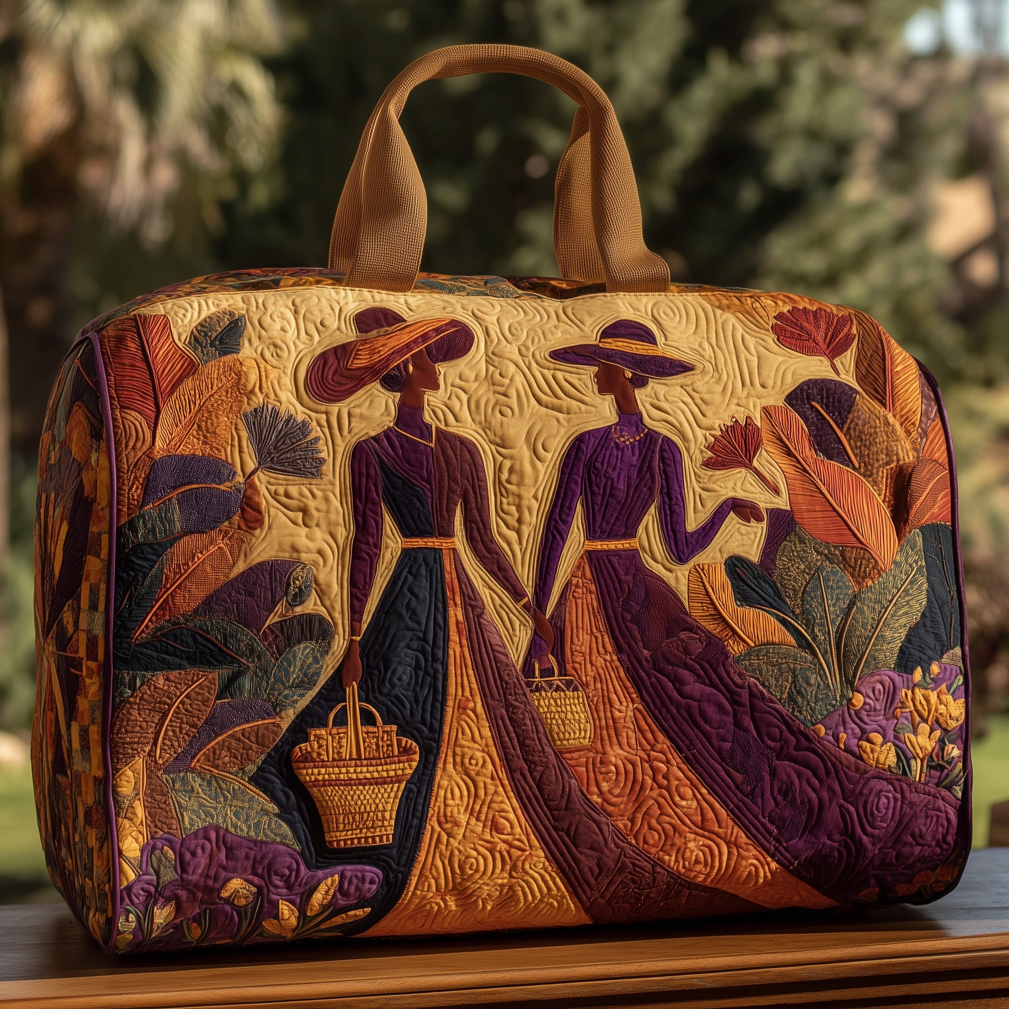 Golden Queens Quilt Duffle Bag Gift For Mom