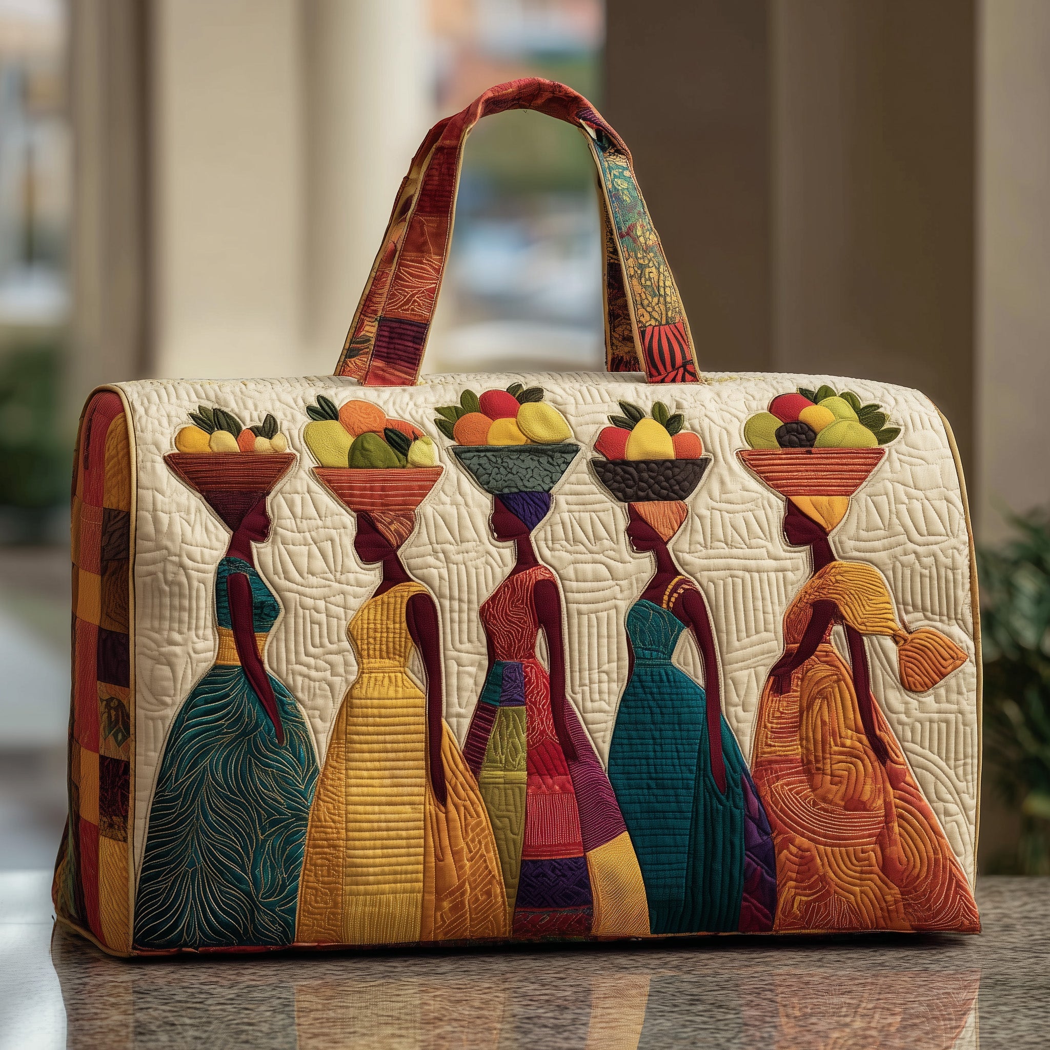 Golden Queens Quilted Duffle Bag Daily Essentials Organizer