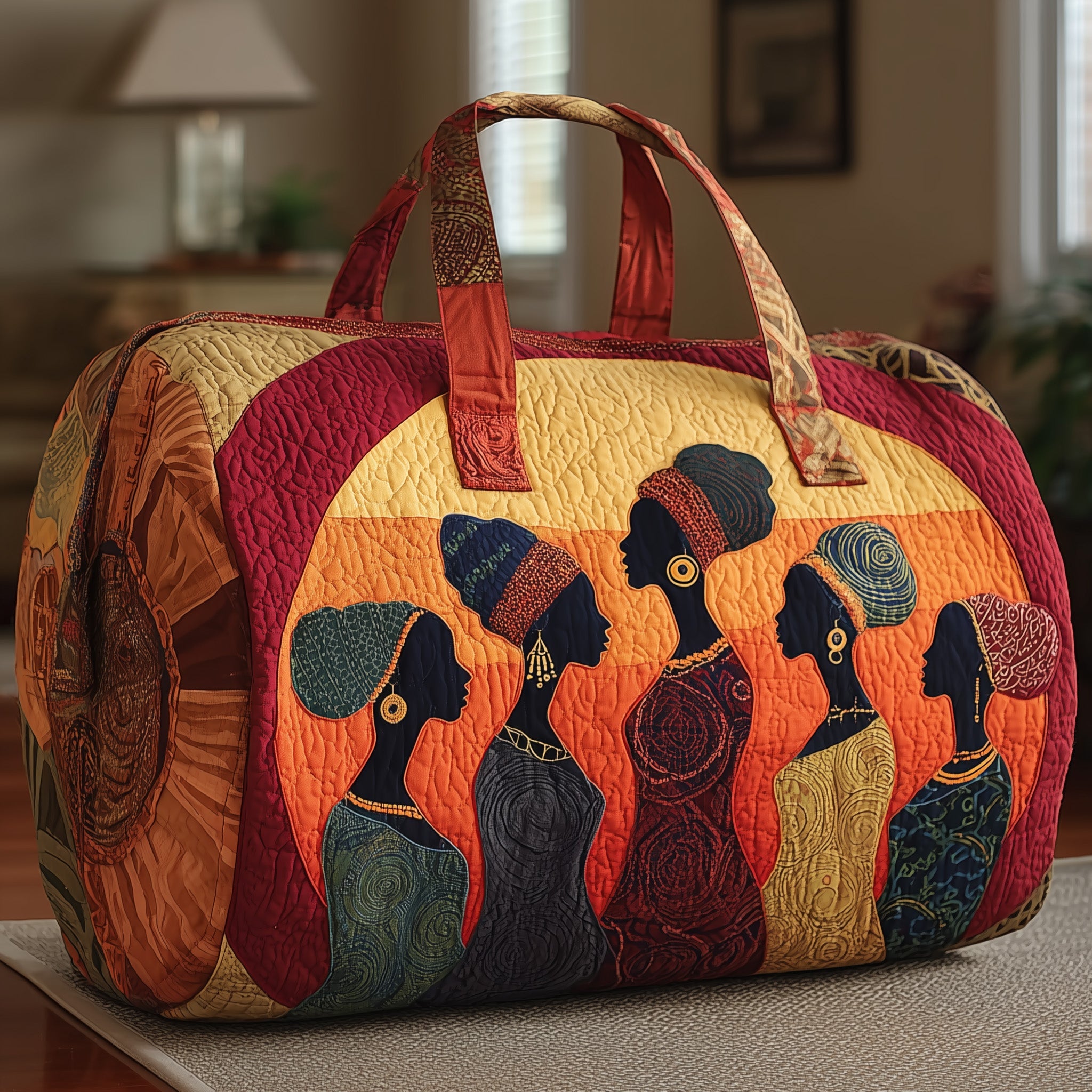 Golden Queens Quilted Duffle Bag For School And Gym