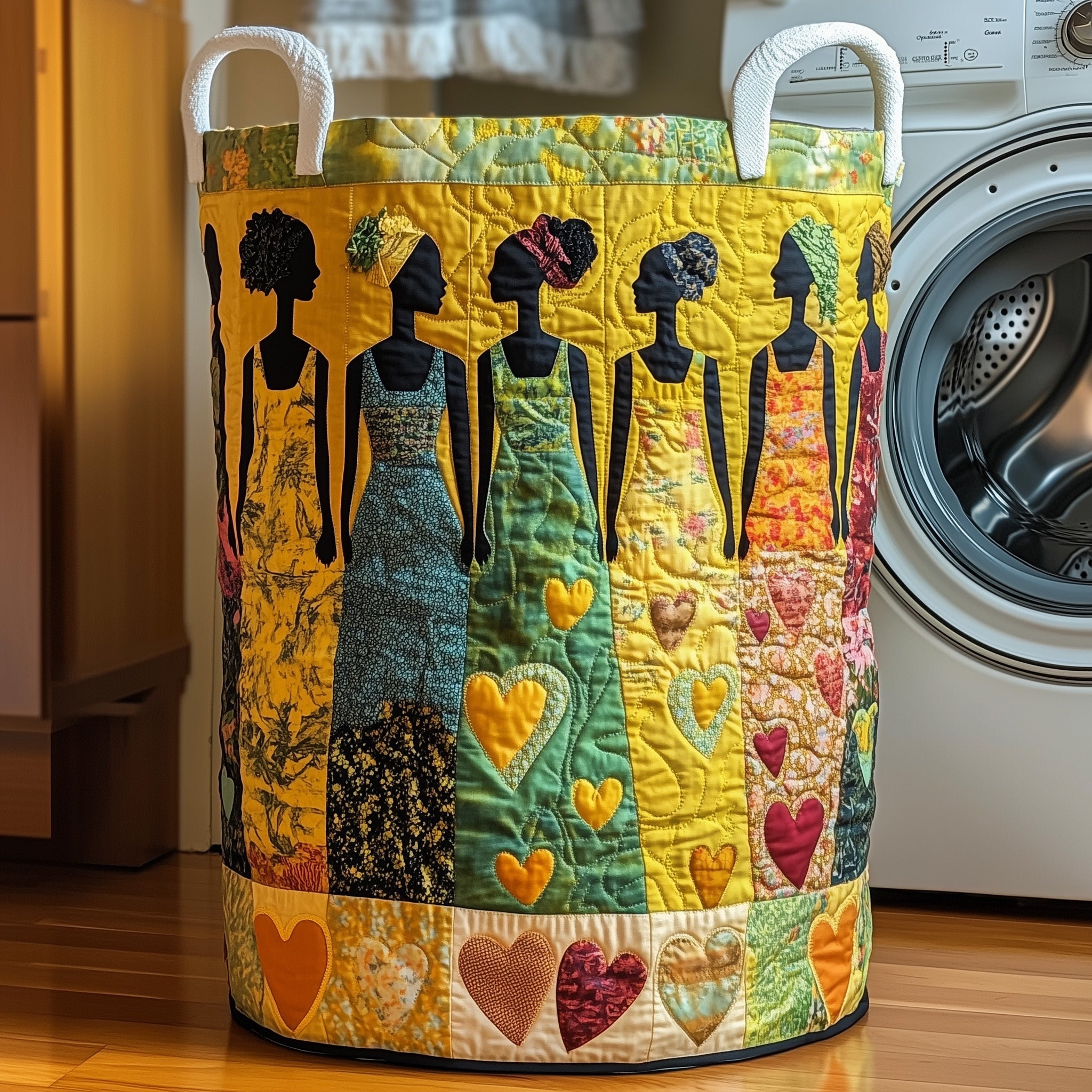 Golden Queens Quilted Laundry Basket Must-Have Home Essential