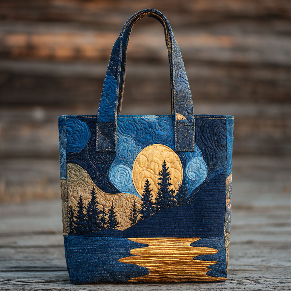 Golden Reflection Quilted Tote Bag Christmas Gifts For Sister In Law