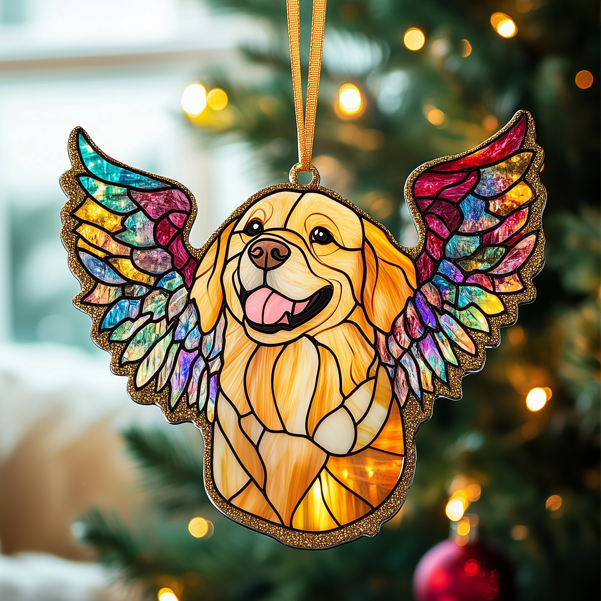 Golden Retriever Mica Ornament Faithful Christmas Ornament Perfect Smart Animal Gift Idea