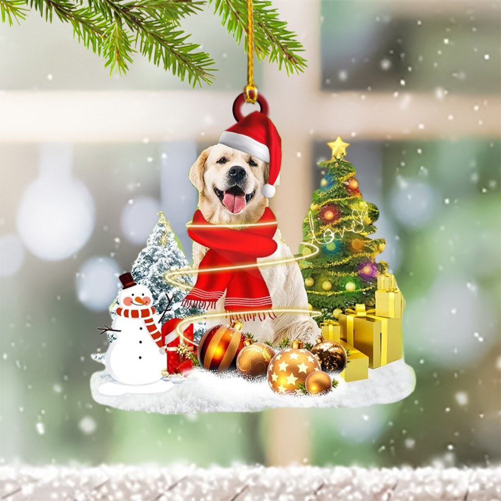 Golden Retriever Ornament Golden Retriever Christmas Tree Ornament 2024