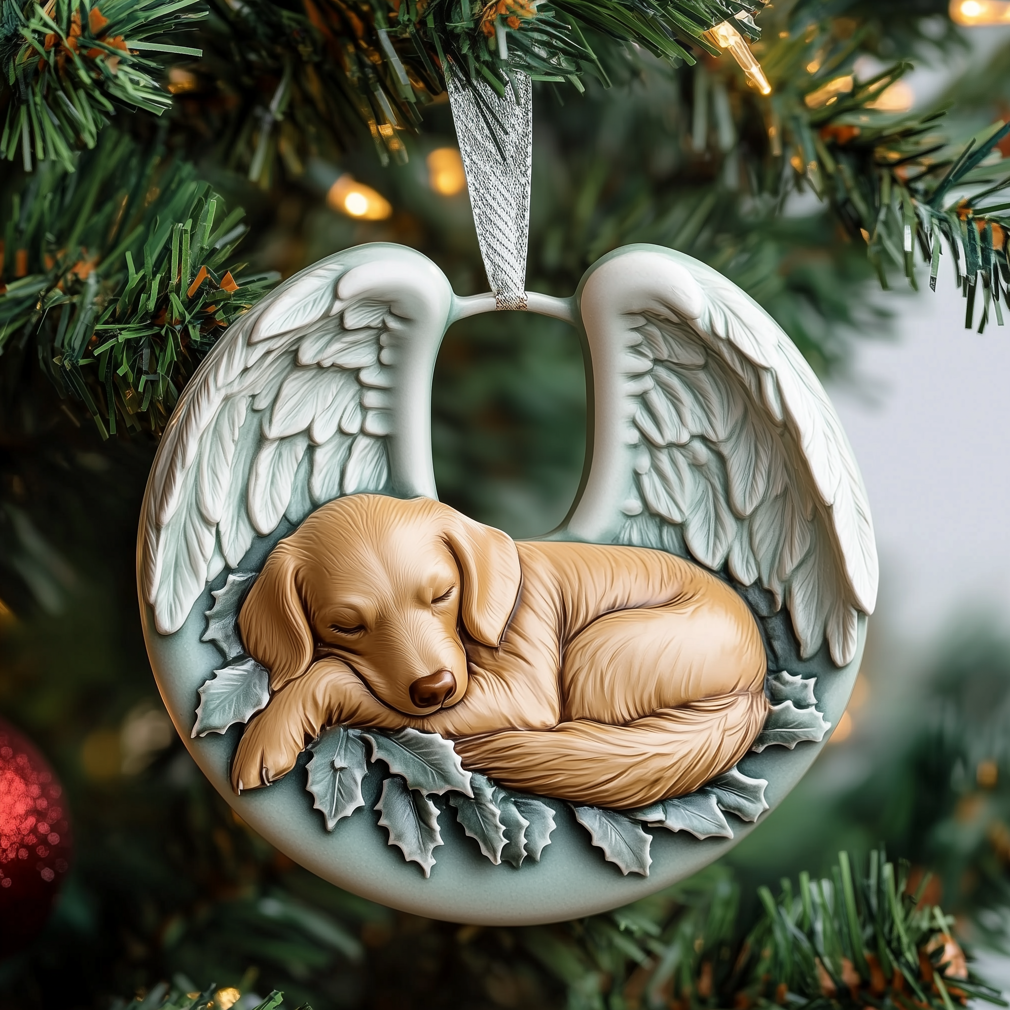 Golden Retriever Remembrance Acrylic Ornament Housewarming Ornament Gift