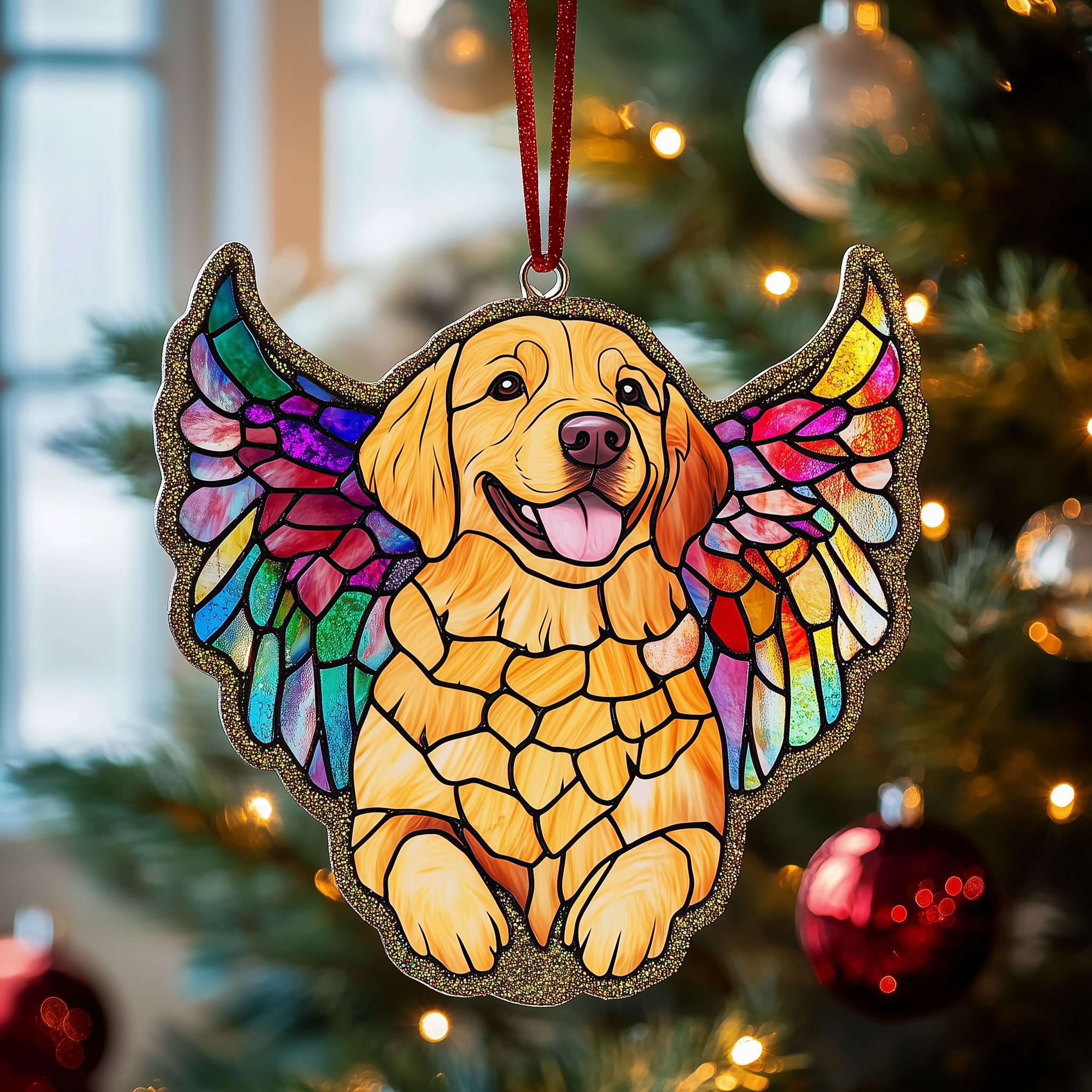 Golden Retriever Remembrance Mica Ornament Loving Pet Christmas Ornament Loyal Dog Gift Idea